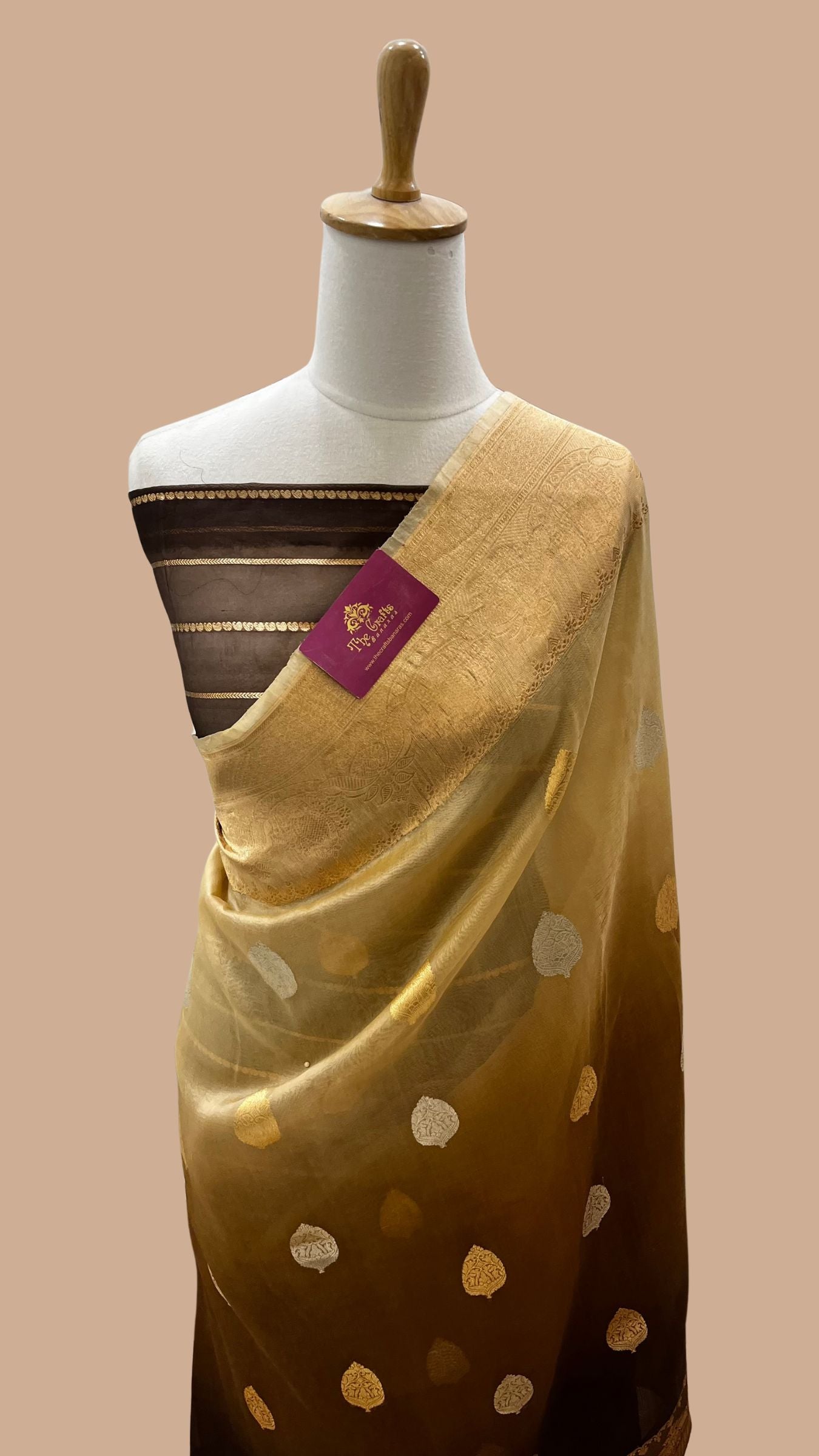 Pure Kora Silk Handloom Banarasi Saree