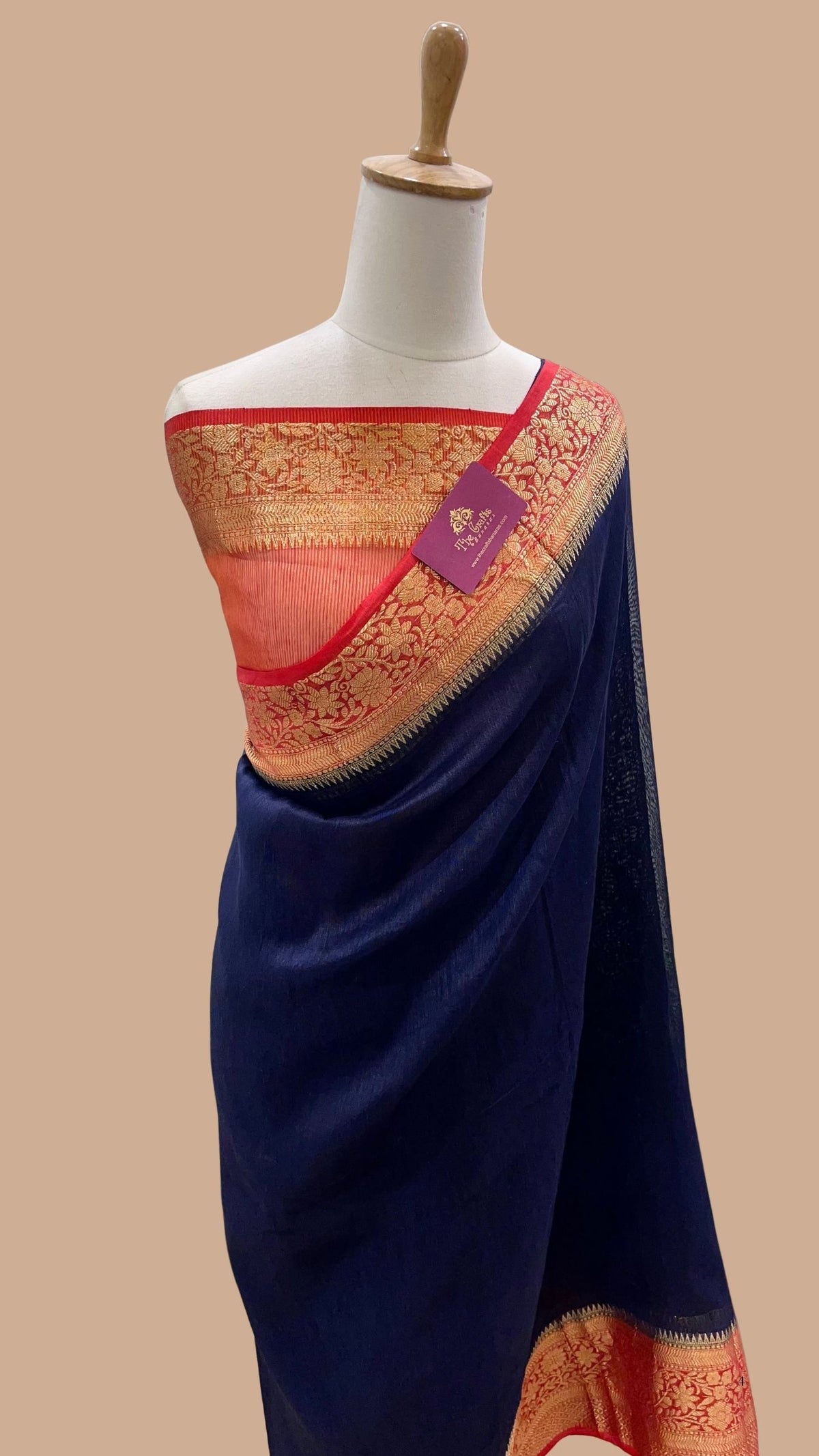 Pure Linen Banarasi Saree