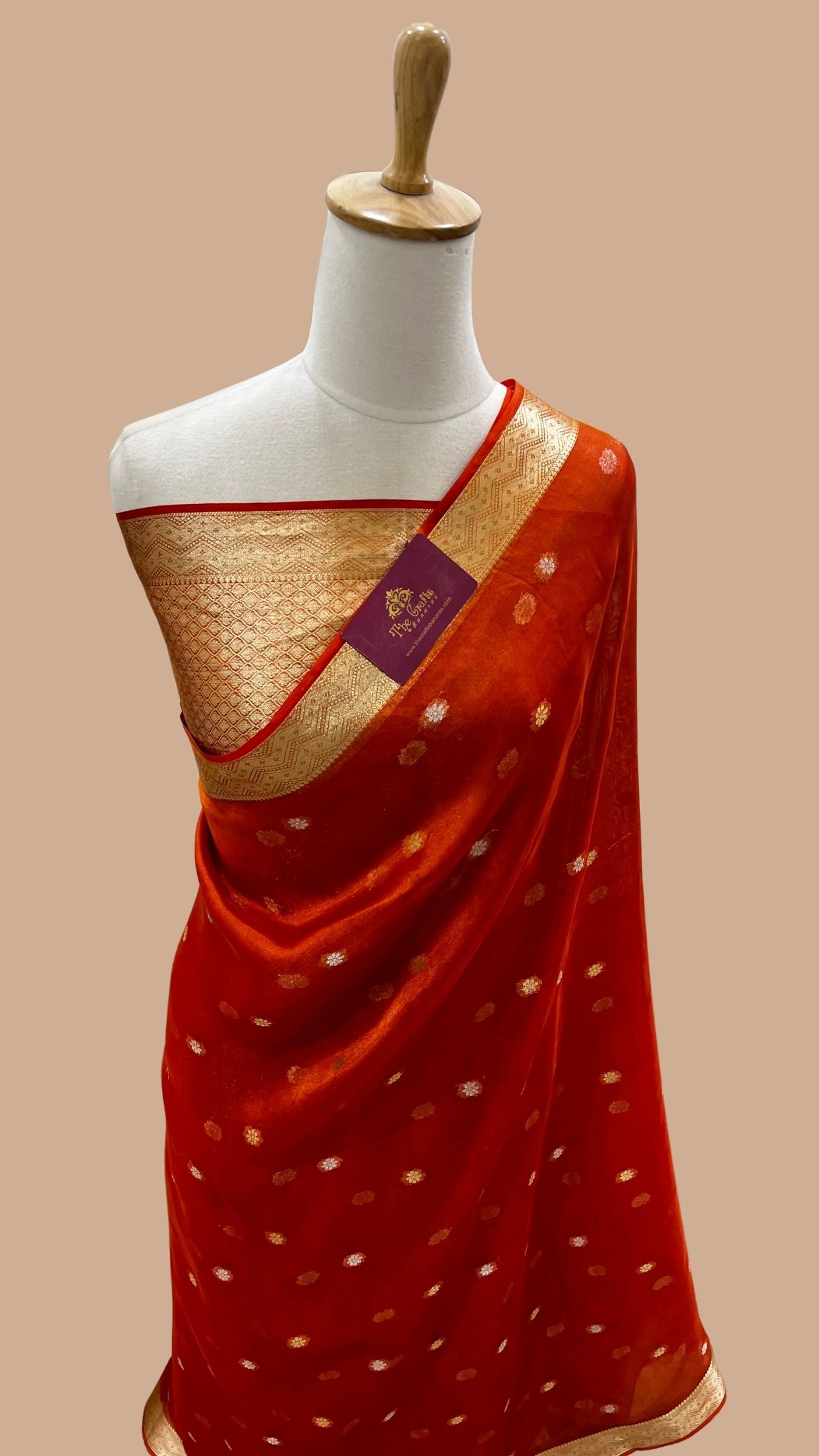 Pure Tissue Silk Handloom Banarasi Saree