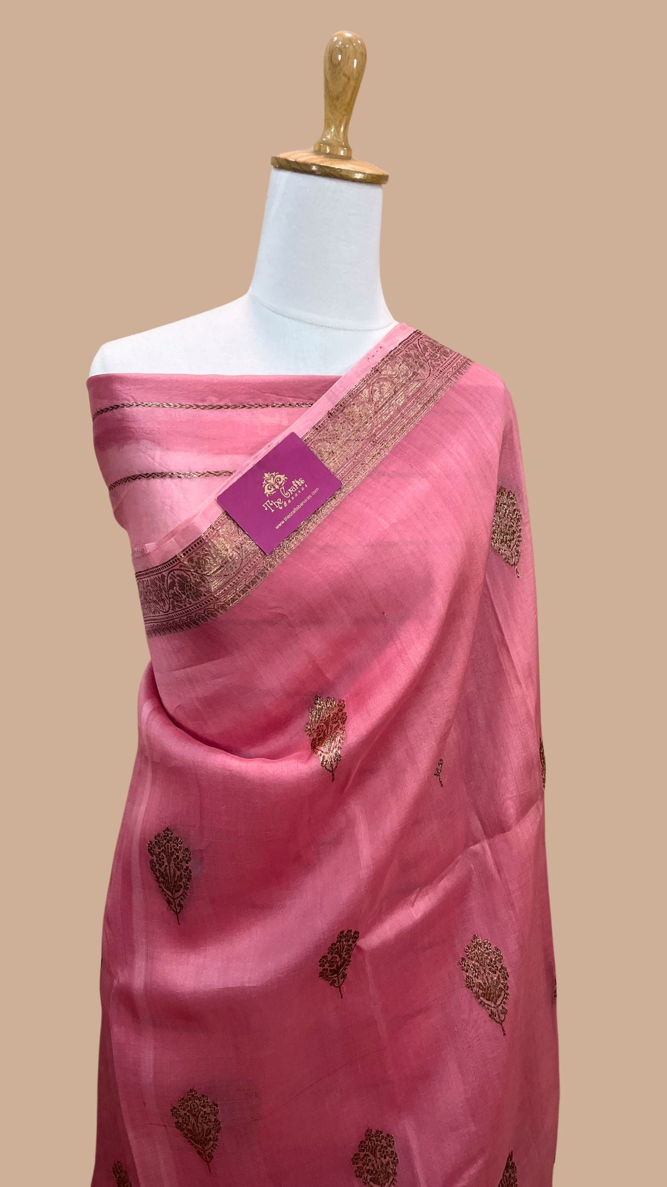 Pure Kora Silk Handloom Banarasi Saree