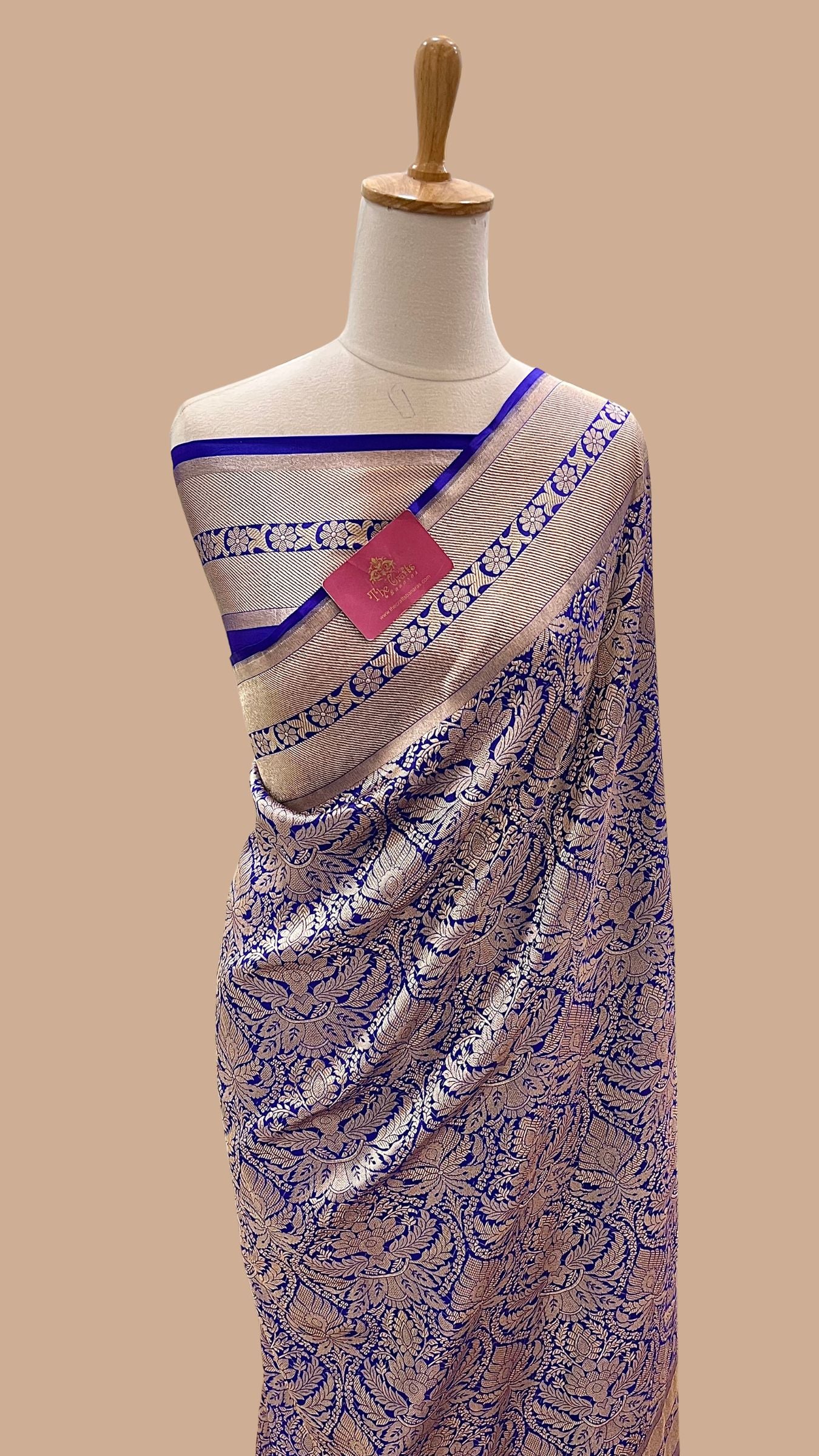 Janhvi Kapoor in Pure Katan Silk Handloom Banarasi Saree - Tanchui Brocade