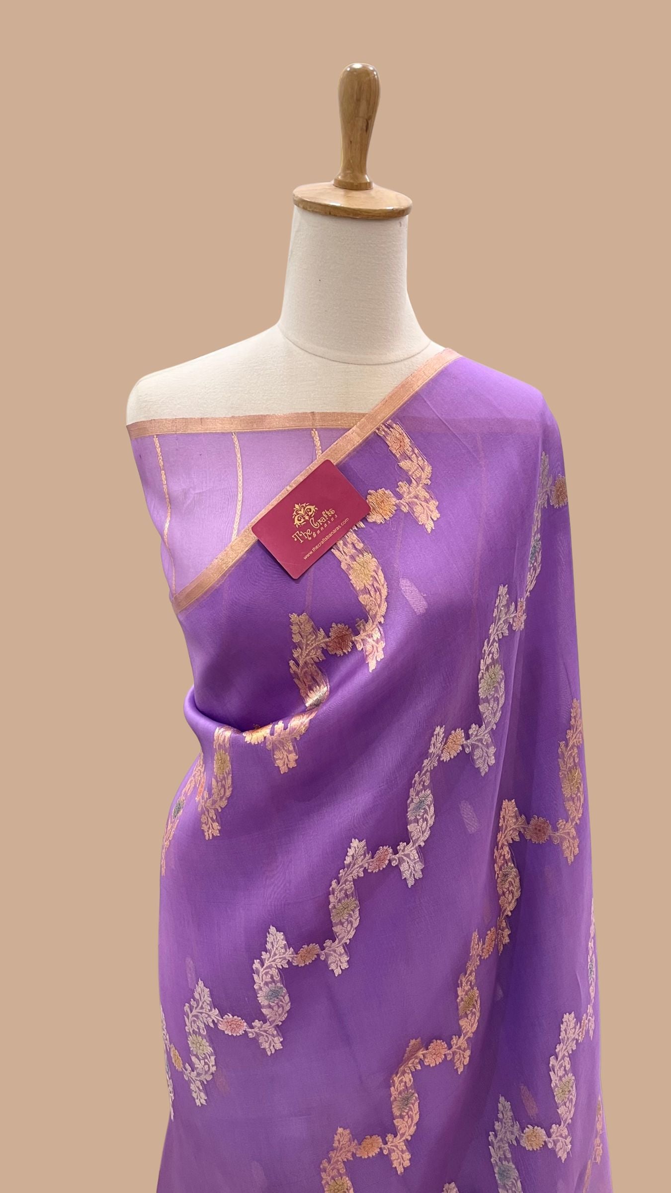 Pure Kora Silk Handloom Banarasi Saree