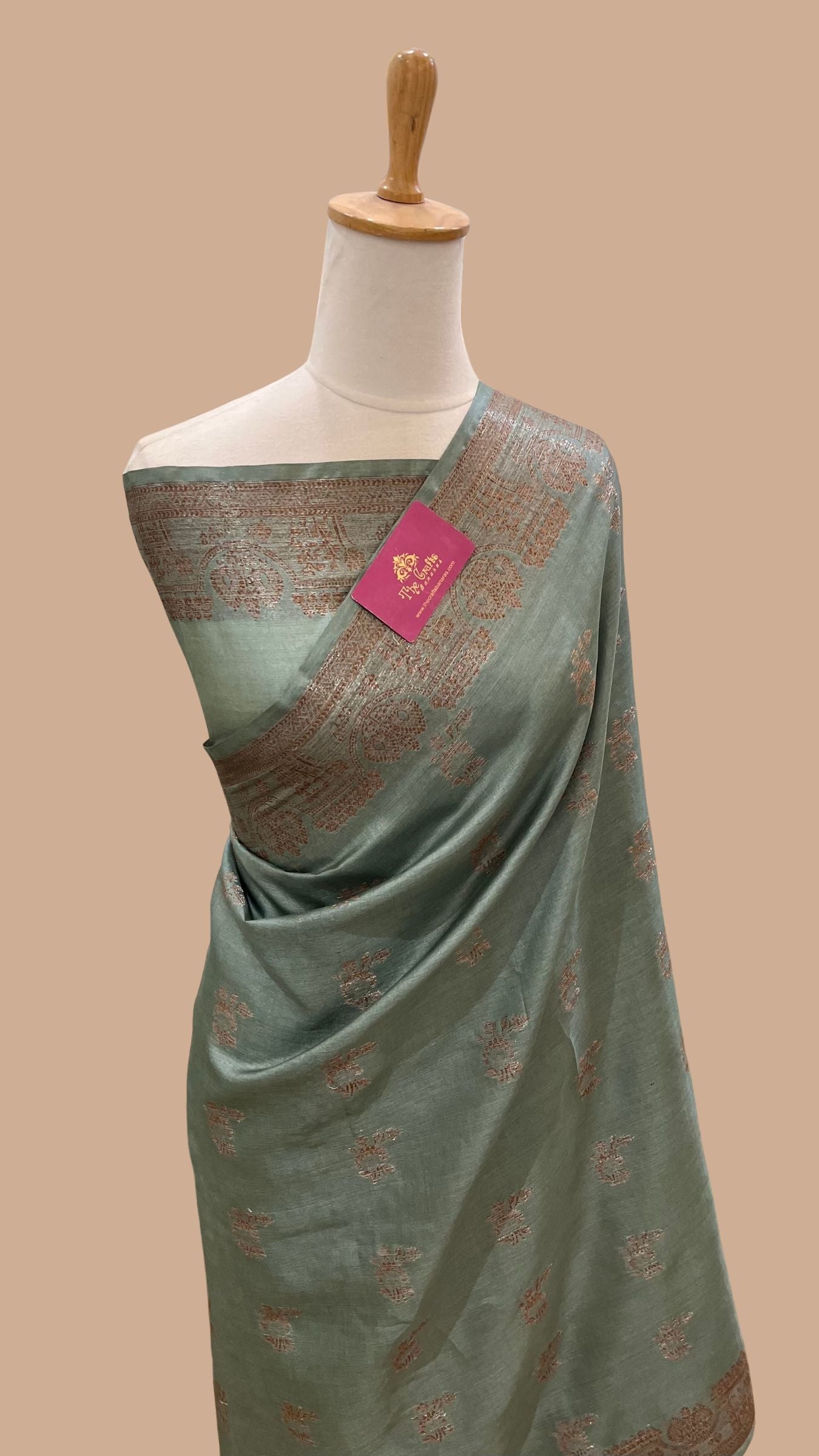 Pure Tussar Silk Banarasi Saree