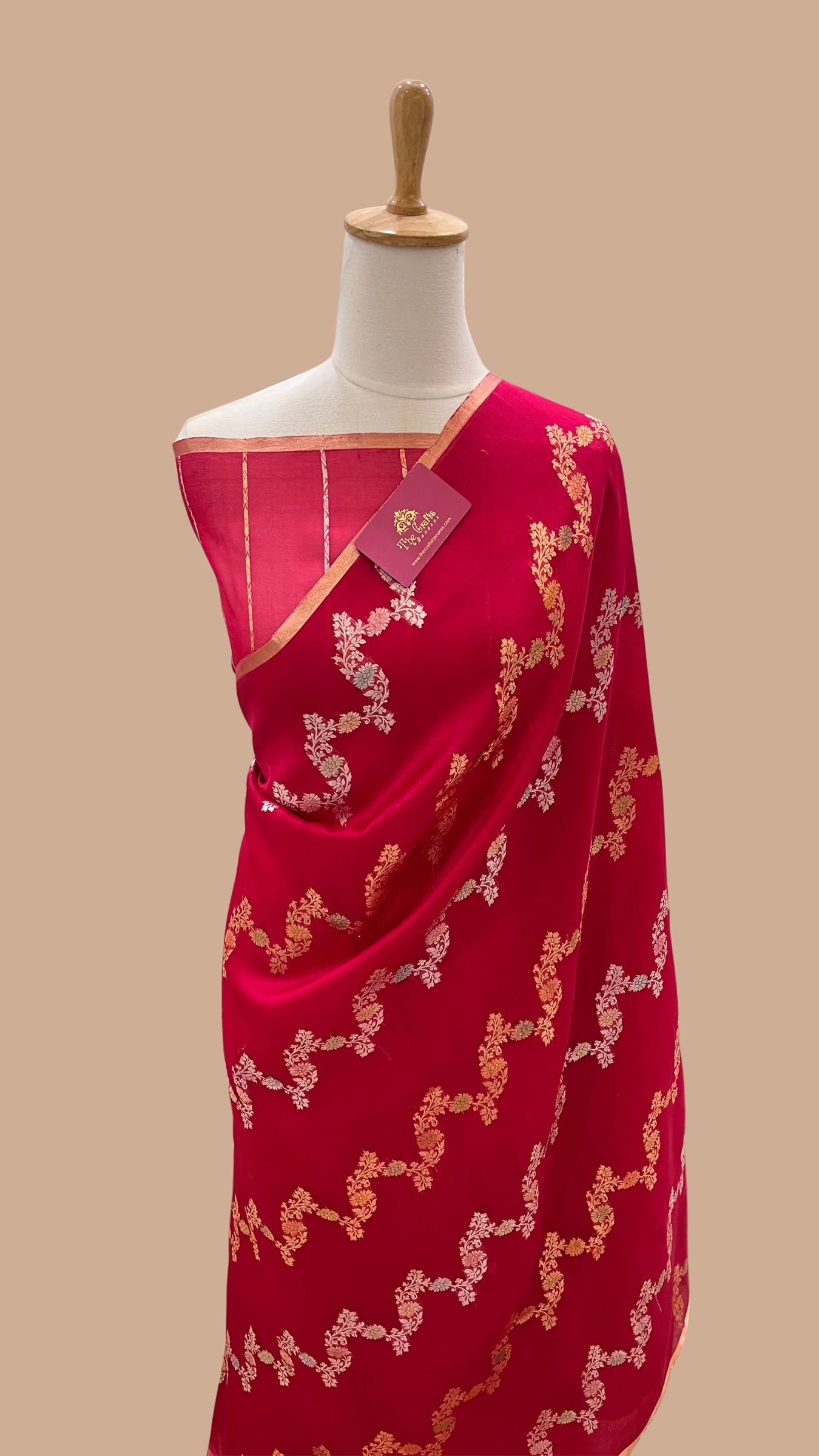 Pure Kora Silk Handloom Banarasi Saree