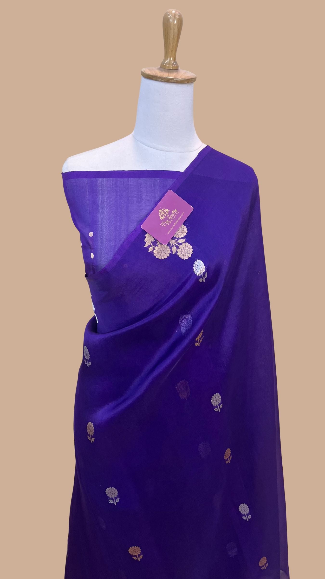 Pure Kora Silk Handloom Banarasi Saree