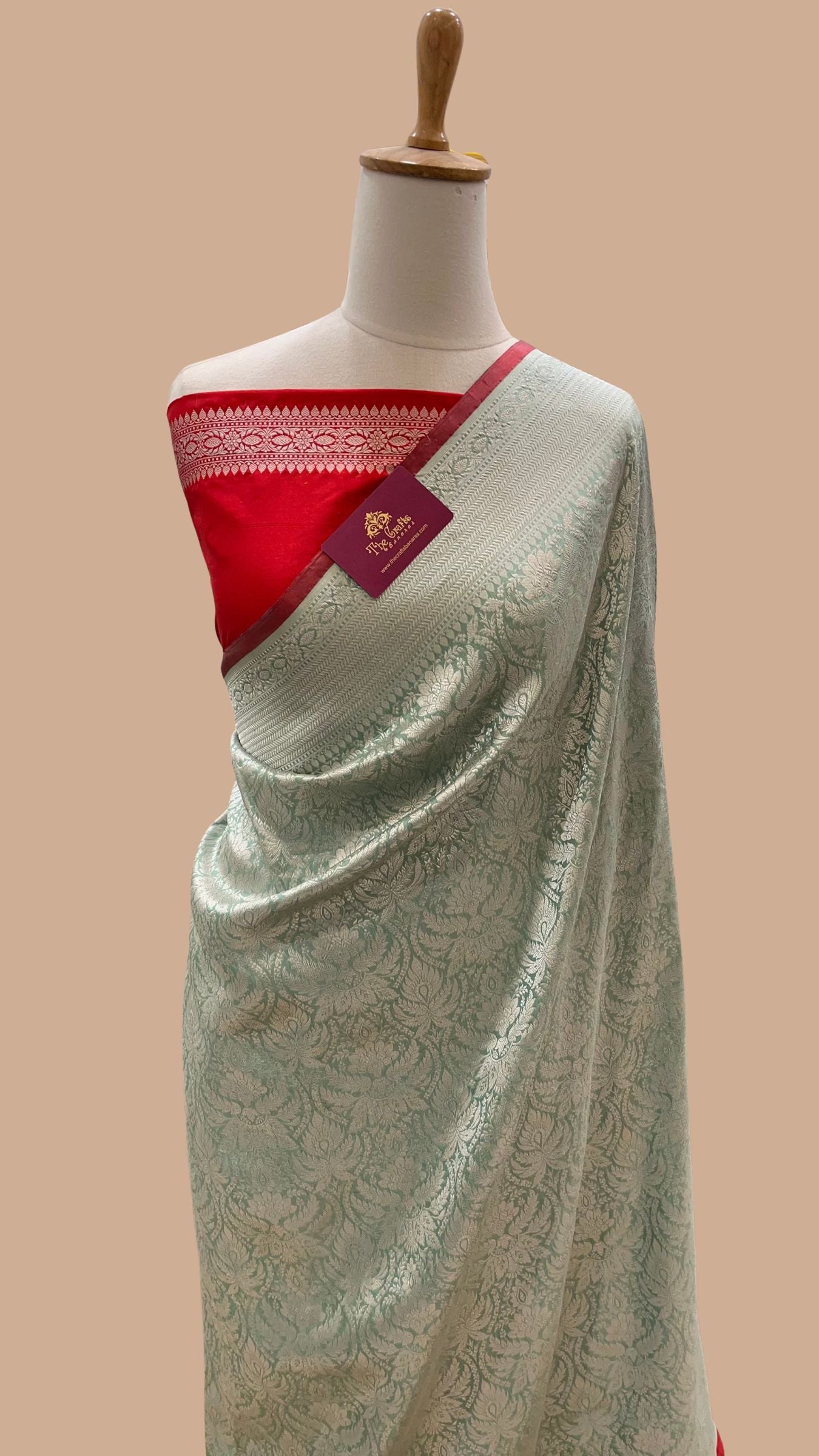 Pure Katan Silk Handloom Banarasi Saree - Tanchui Brocade