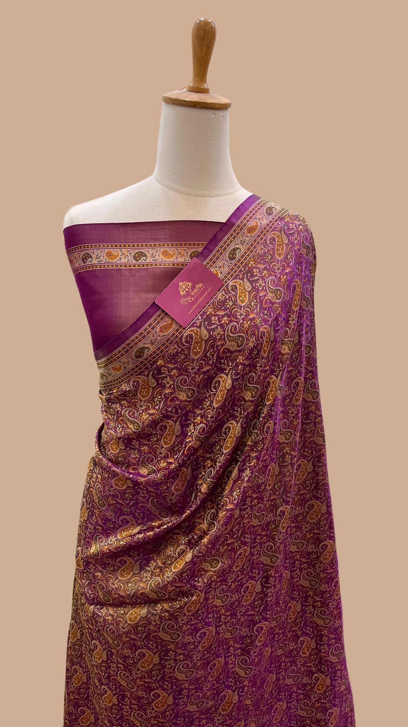 Pure Soft Katan Jamawar Silk Handloom Banarasi Saree