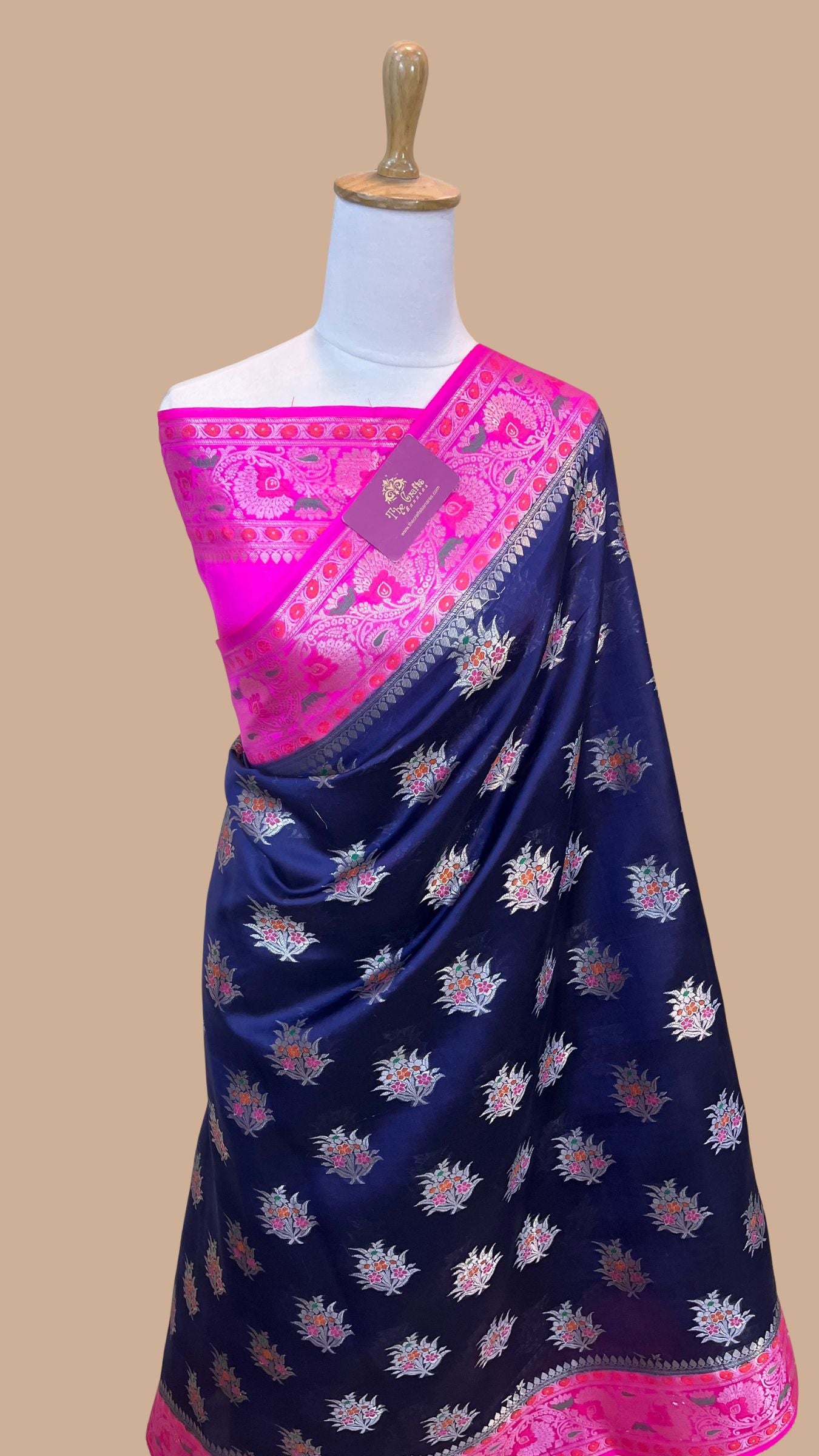 Pure Khaddi Chiffon Banarasi Saree
