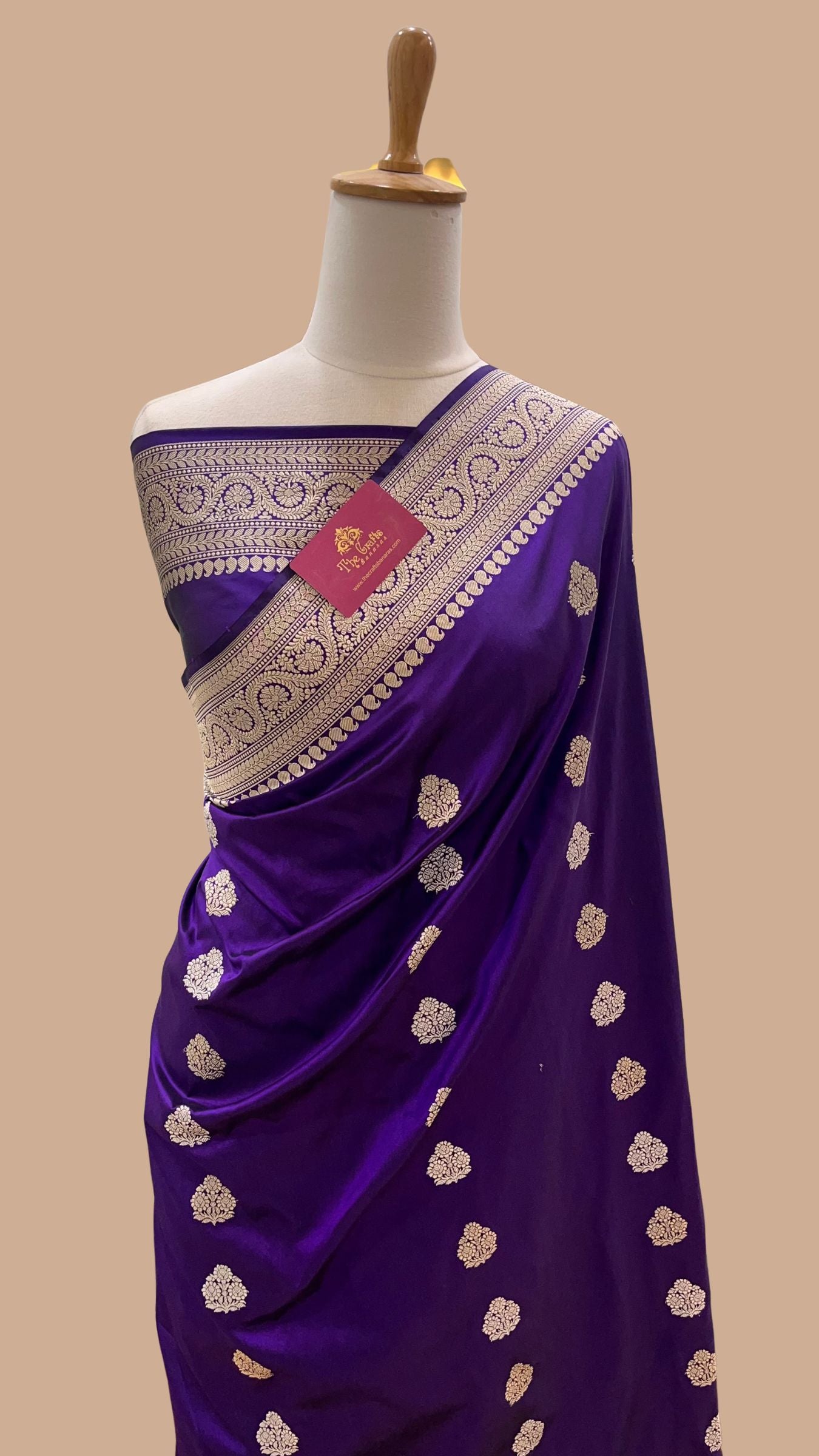 Pure Katan Silk Handloom Banarasi Saree - with Sona Rupa kadhua motifs