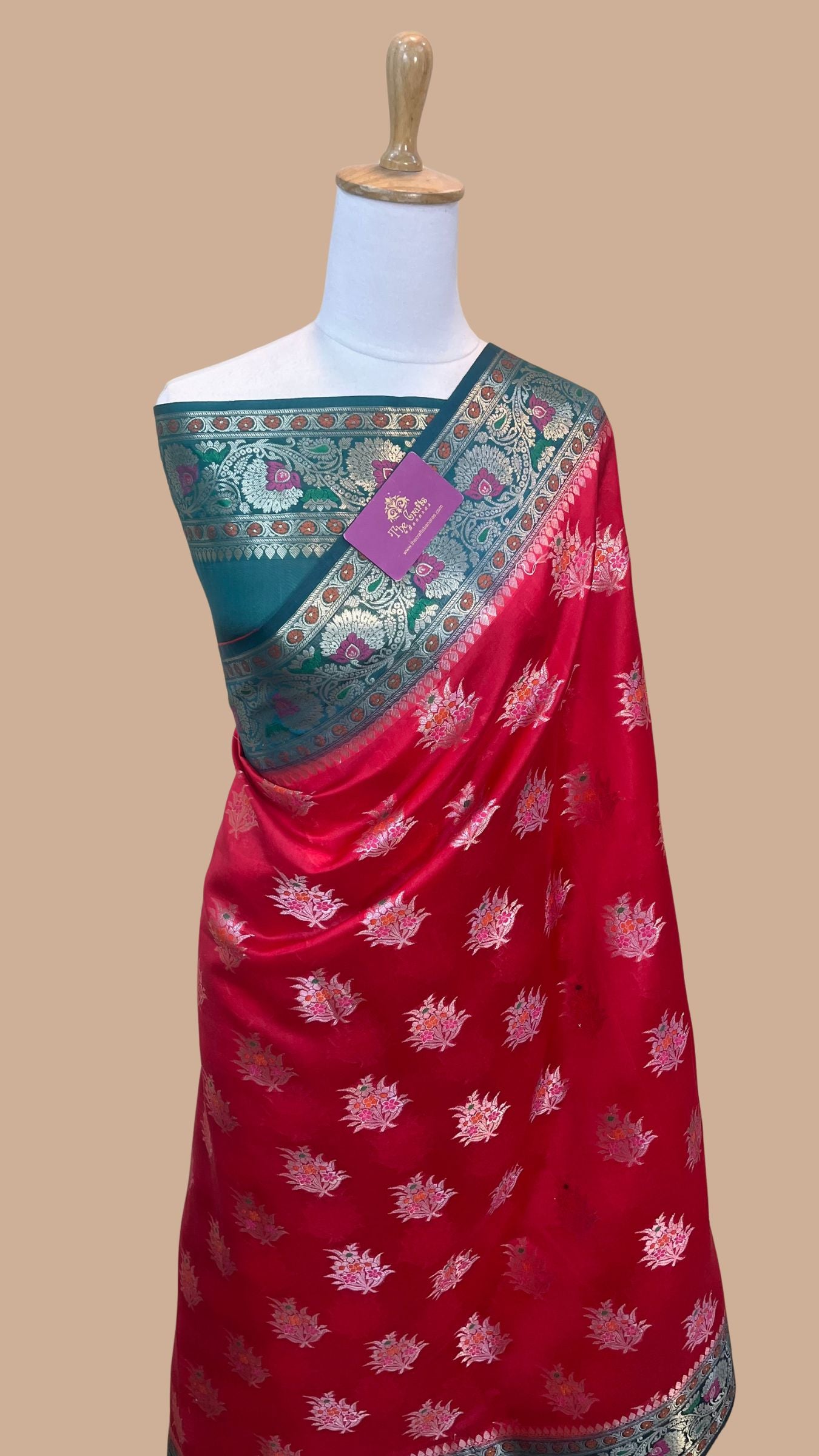 Pure Dupion Silk Banarasi Saree