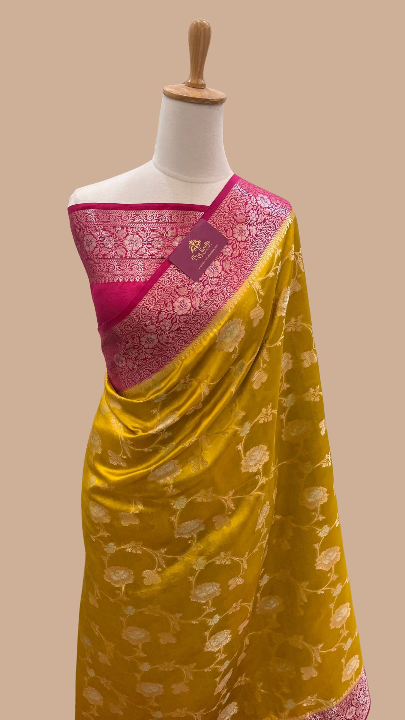Pure Mango Silk Banarasi Saree