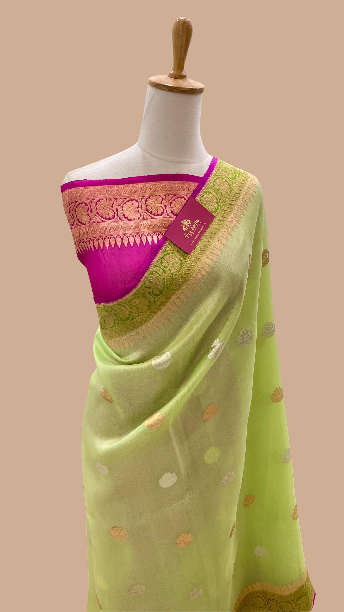 Pure Kora Silk Handloom Banarasi Saree
