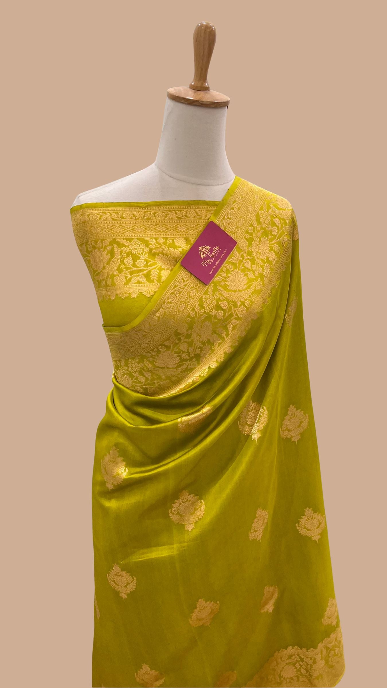 Pure Mango Silk Handloom Banarasi Saree