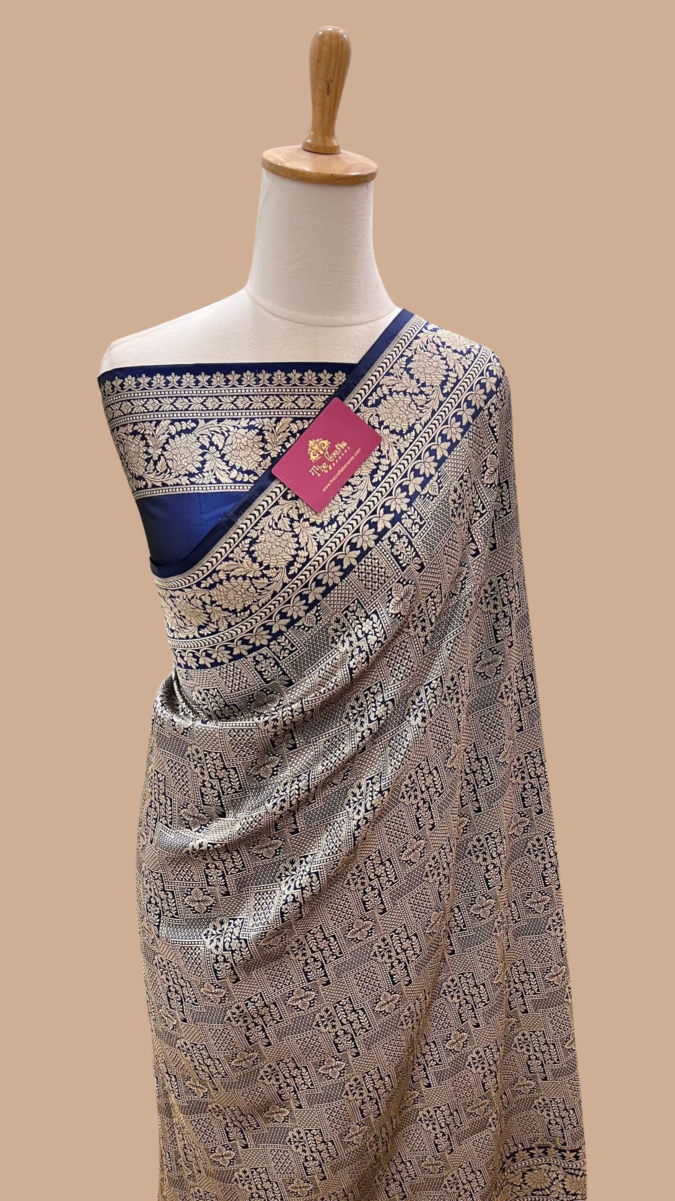 Pure Katan Silk Handloom Banarasi Saree - Tanchui Brocade