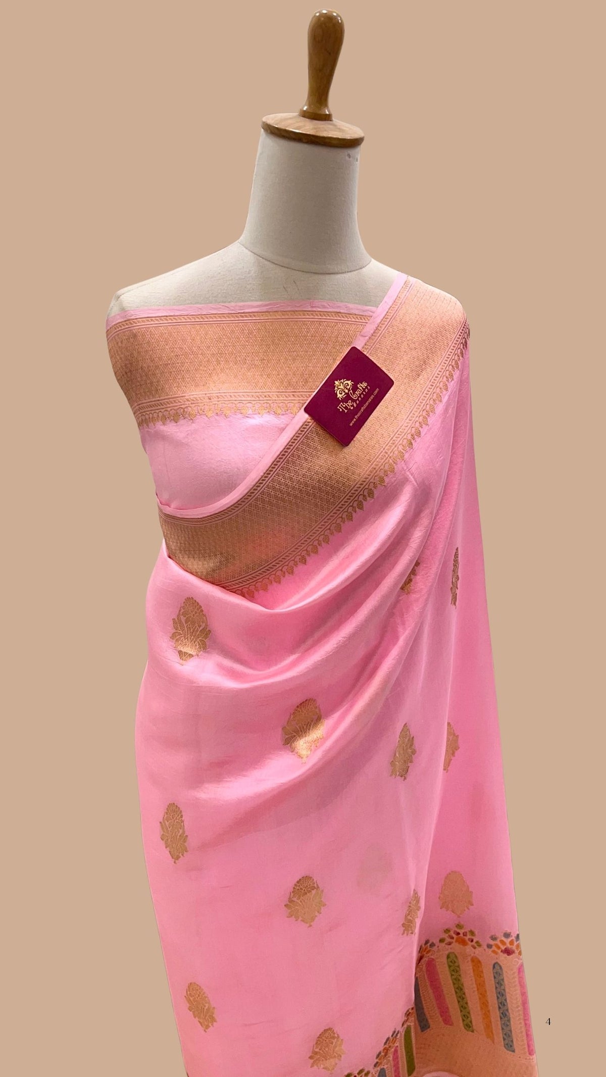 Pure Mango Silk Handloom Banarasi Saree