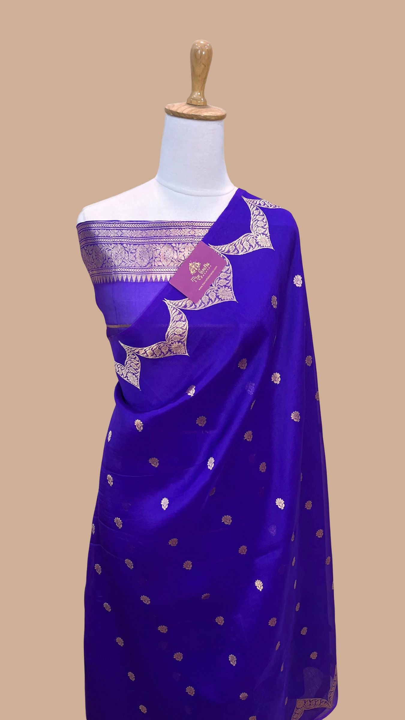 Pure Kora Silk Handloom Banarasi Saree