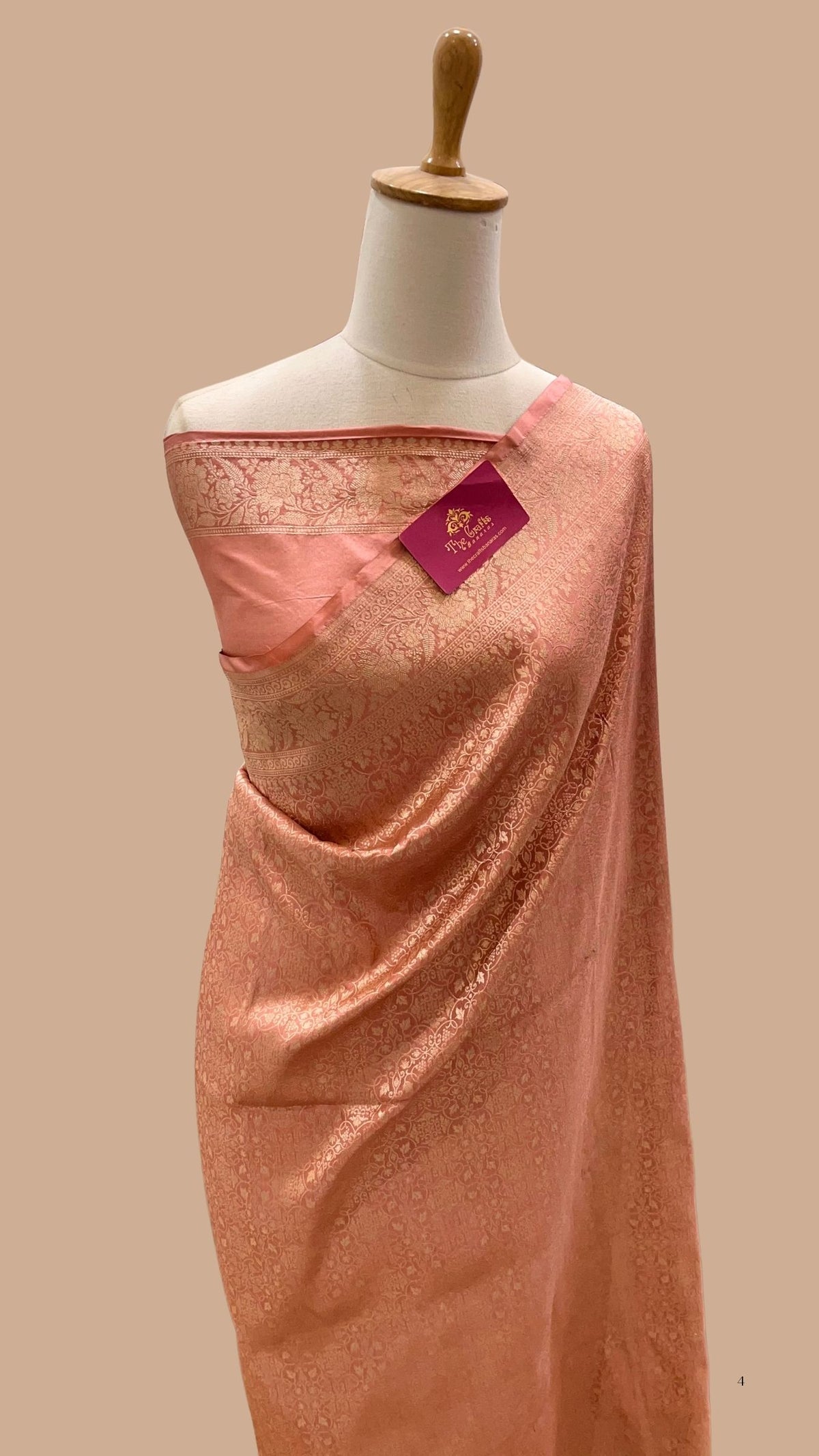 Pure Katan Silk Handloom Banarasi Saree - Tanchui Brocade