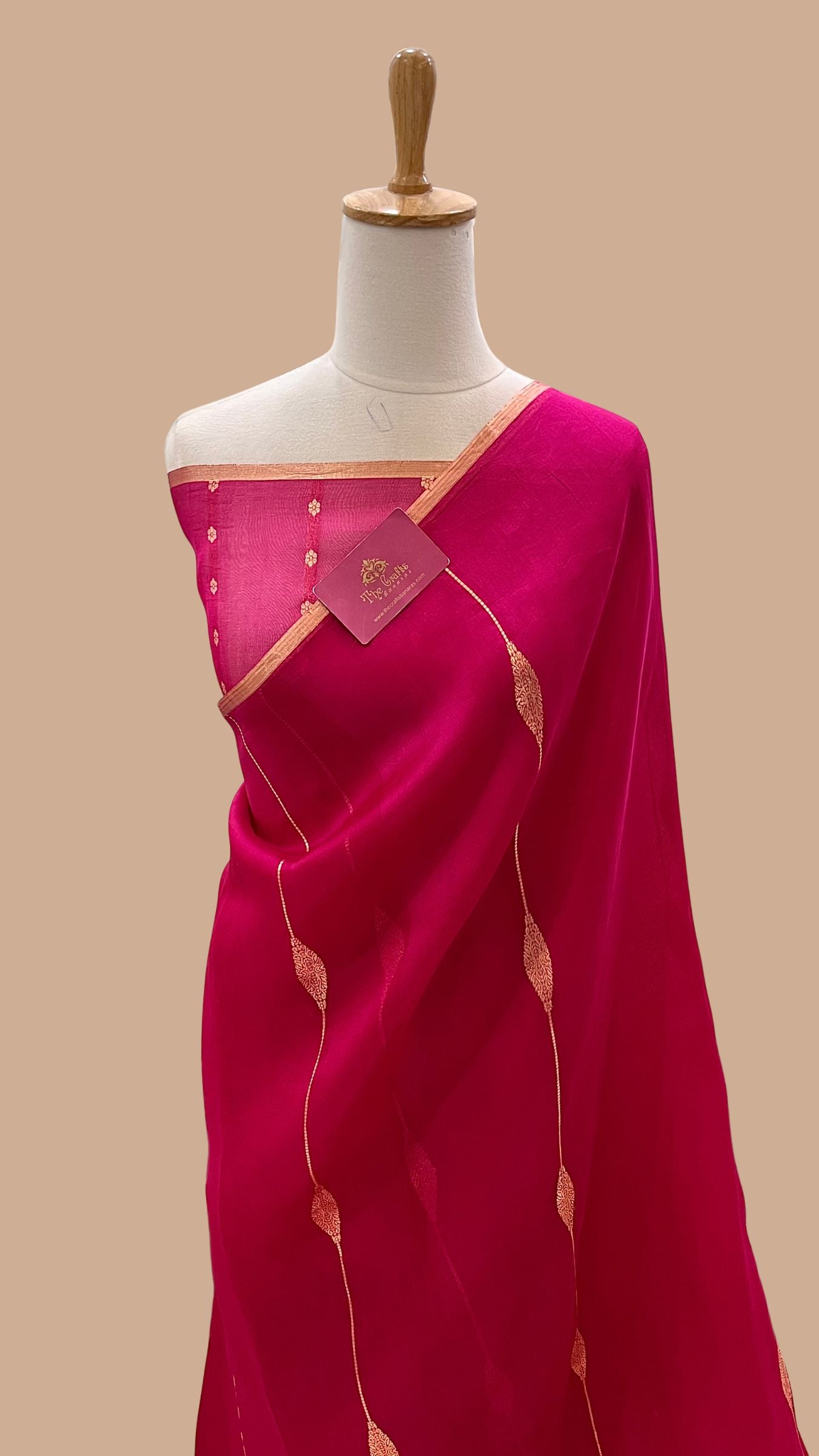 Pure Kora Silk Handloom Banarasi Saree