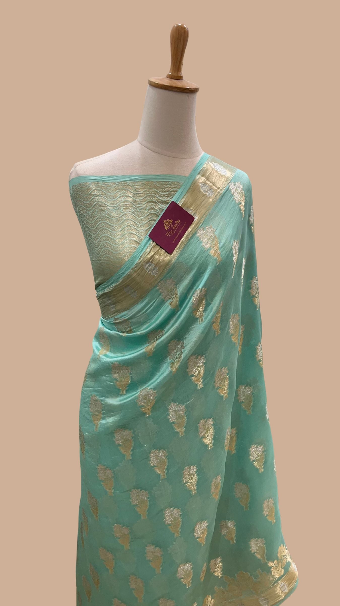 Pure Mango Silk Banarasi Saree