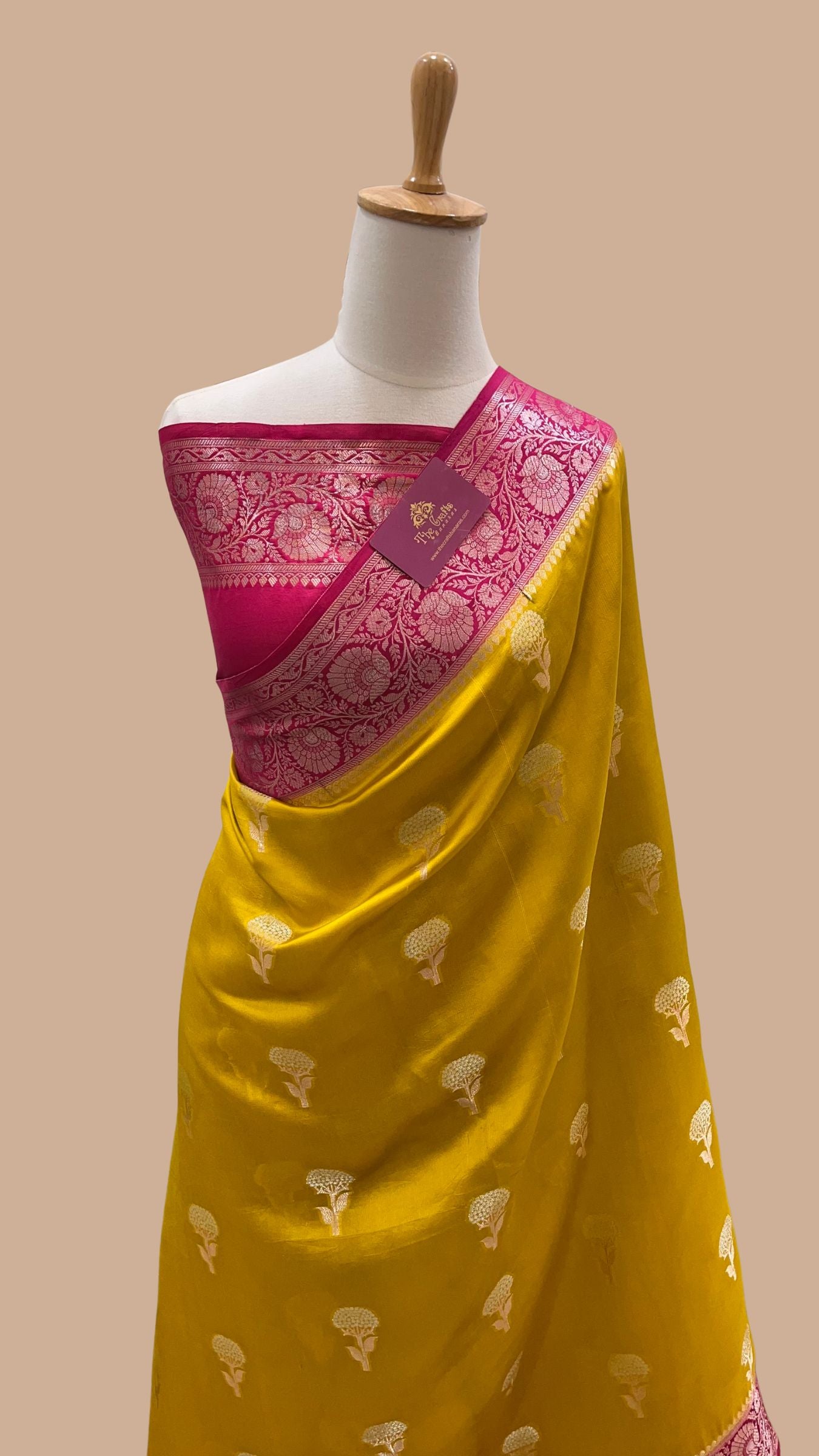 Pure Mango Silk Banarasi Saree