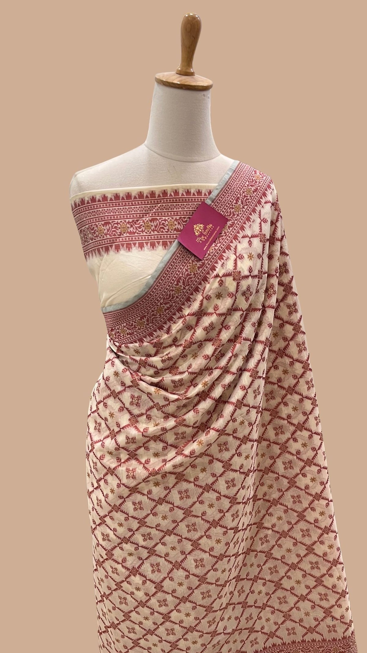 Pure Cotton Patola Reshmi Zari Banarasi Saree