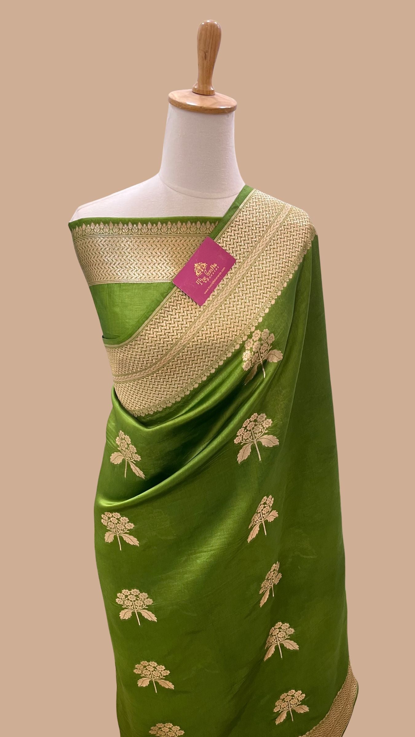 Pure Mango Silk Banarasi Saree