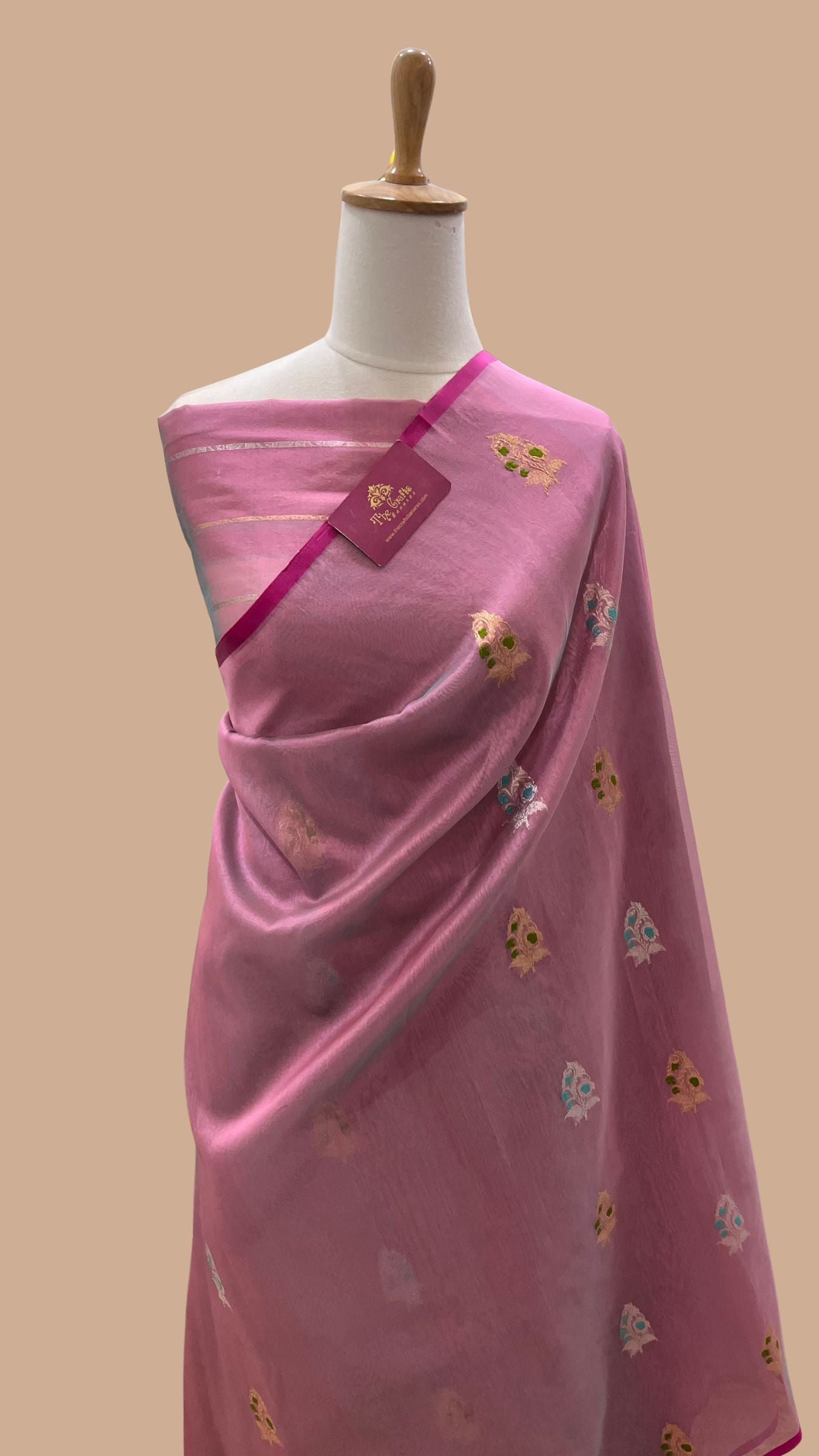 Pure Kora Silk Handloom Banarasi Saree