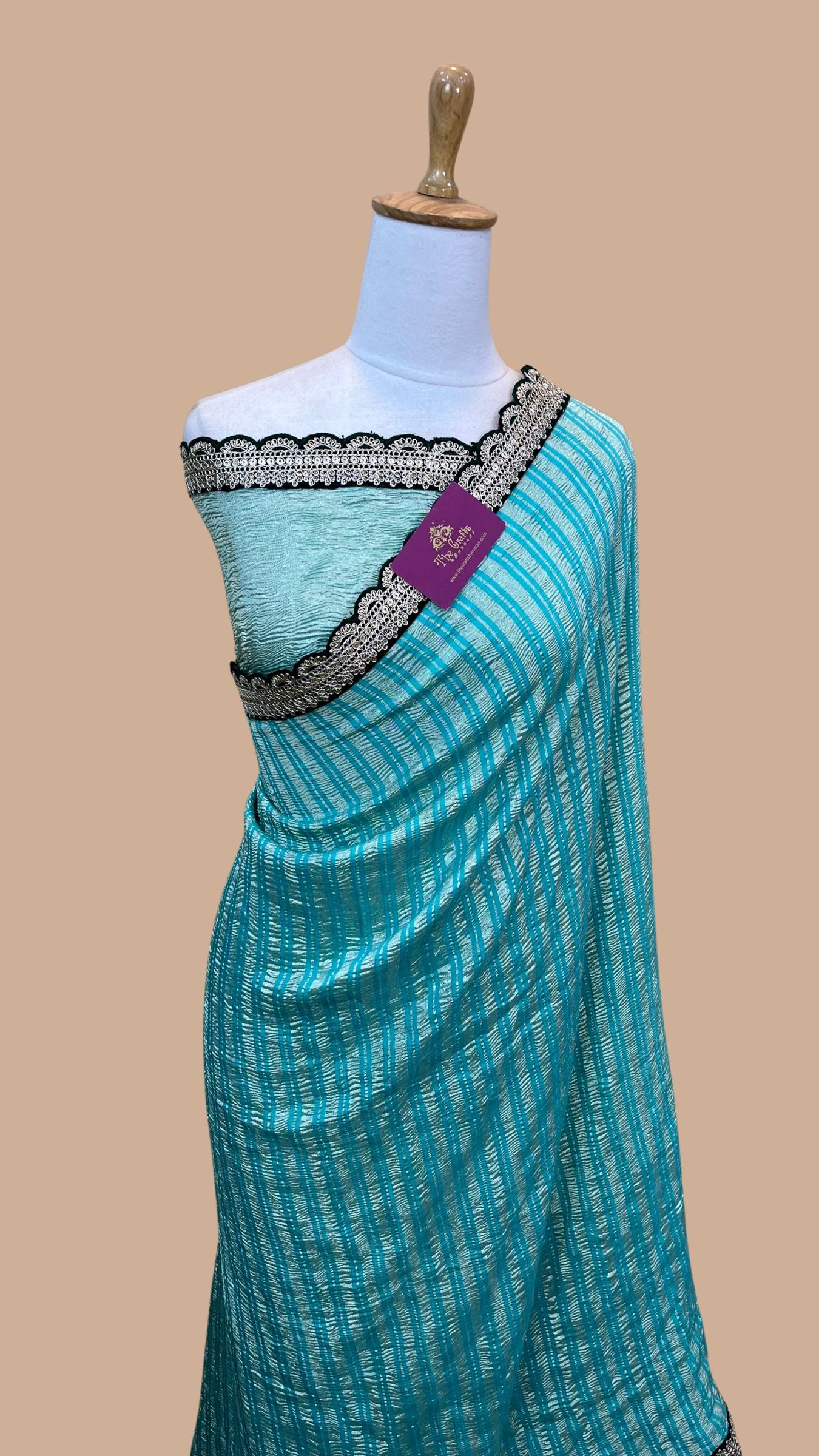 Pure Munga Tissue Silk Handloom Banarasi Saree