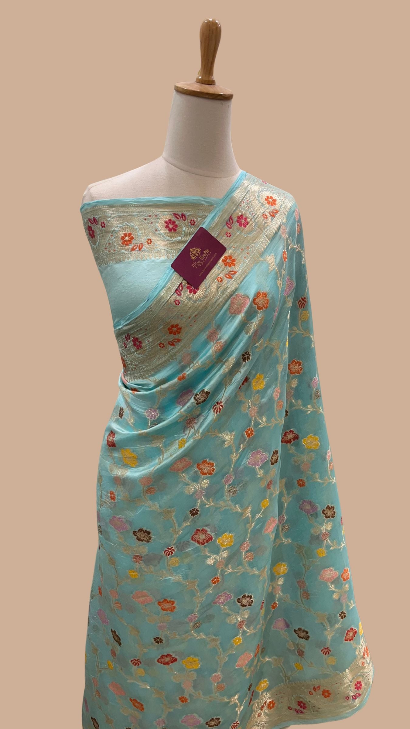Pure Mango Silk Banarasi Saree