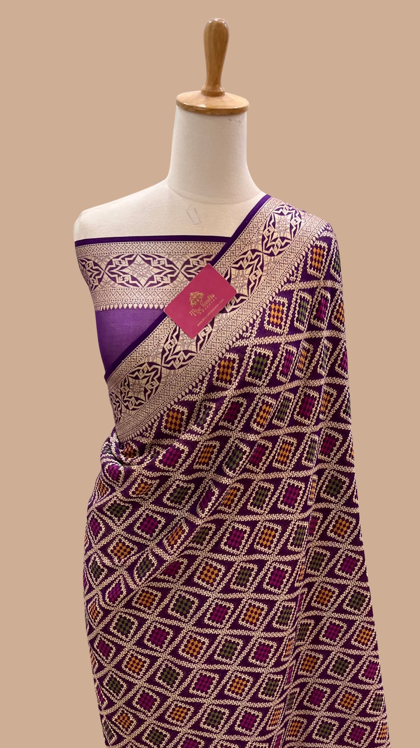Pure Khaddi Chiffon Banarasi Saree