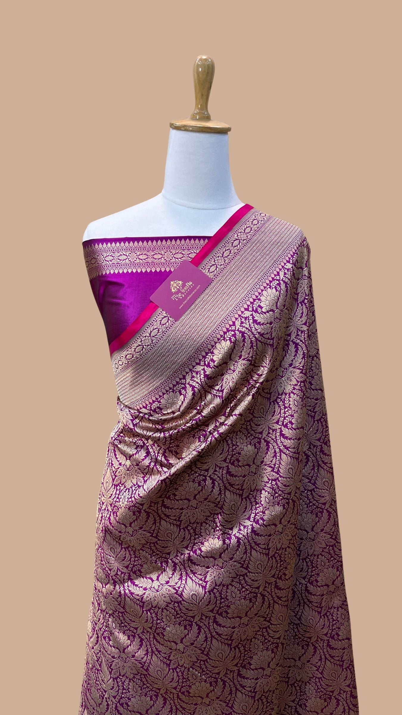 Pure Katan Silk Handloom Banarasi Saree - Tanchui Brocade