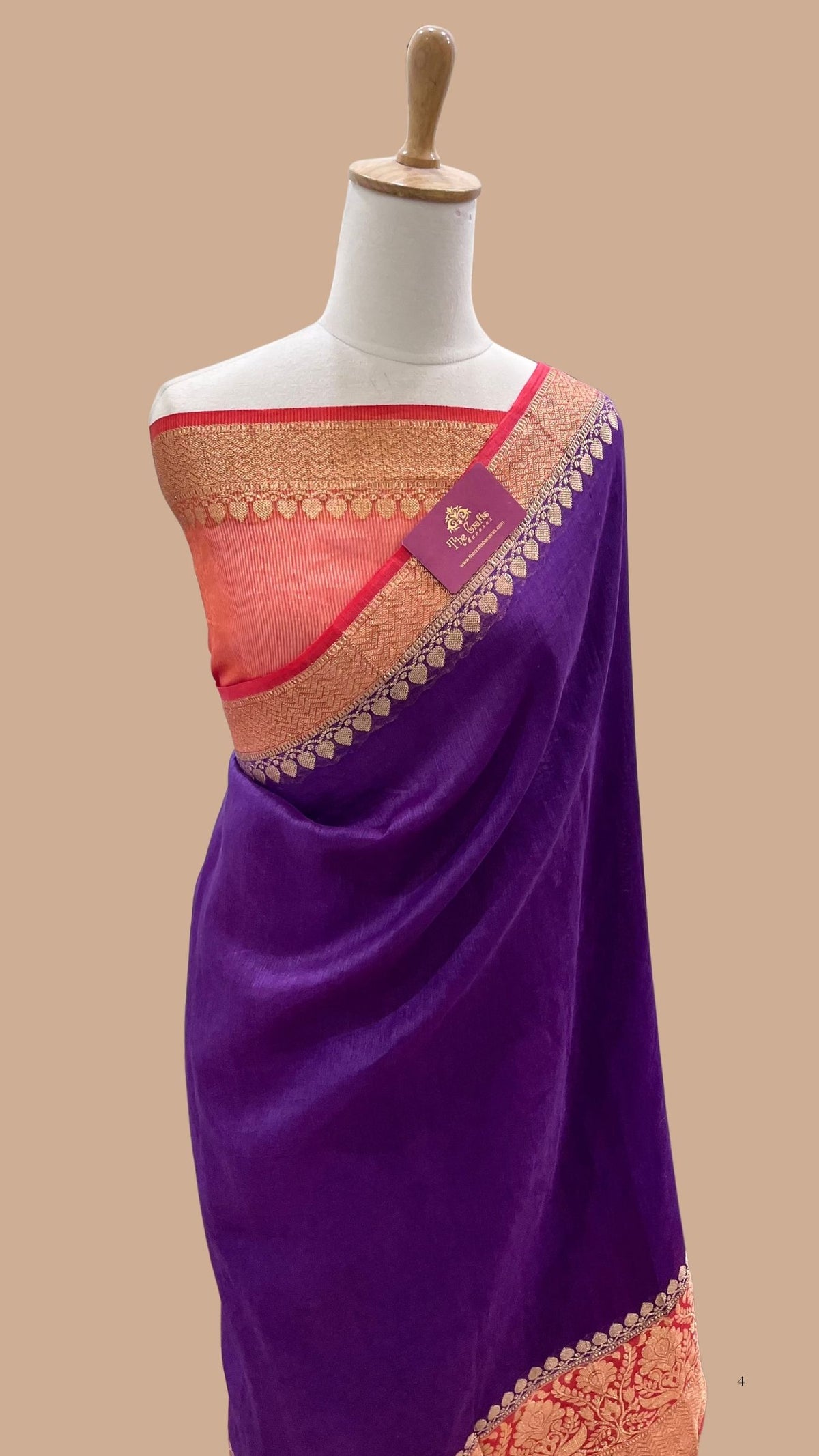 Pure Linen Banarasi Saree