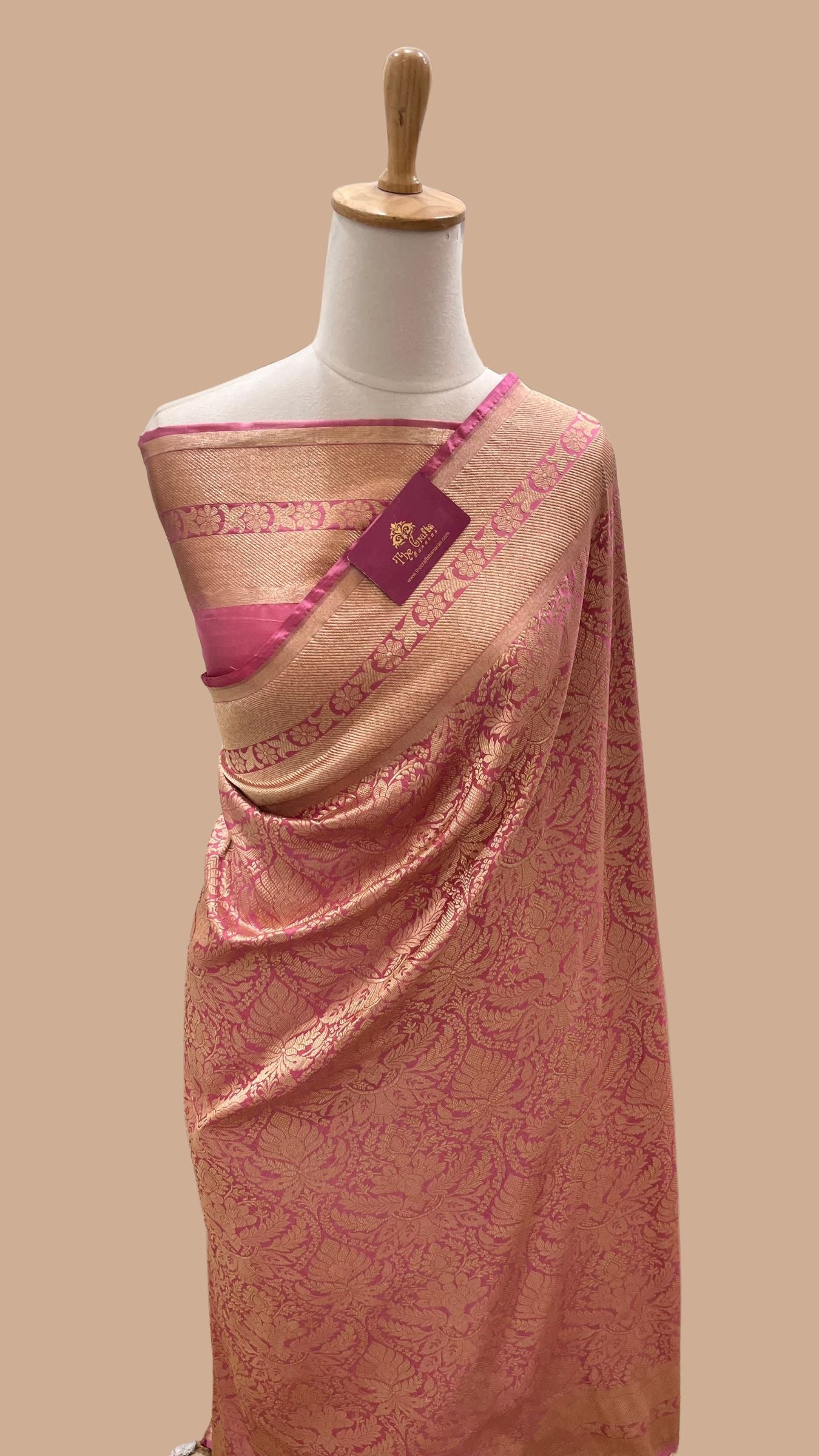 Pure Katan Silk Handloom Banarasi Saree - Tanchui Brocade