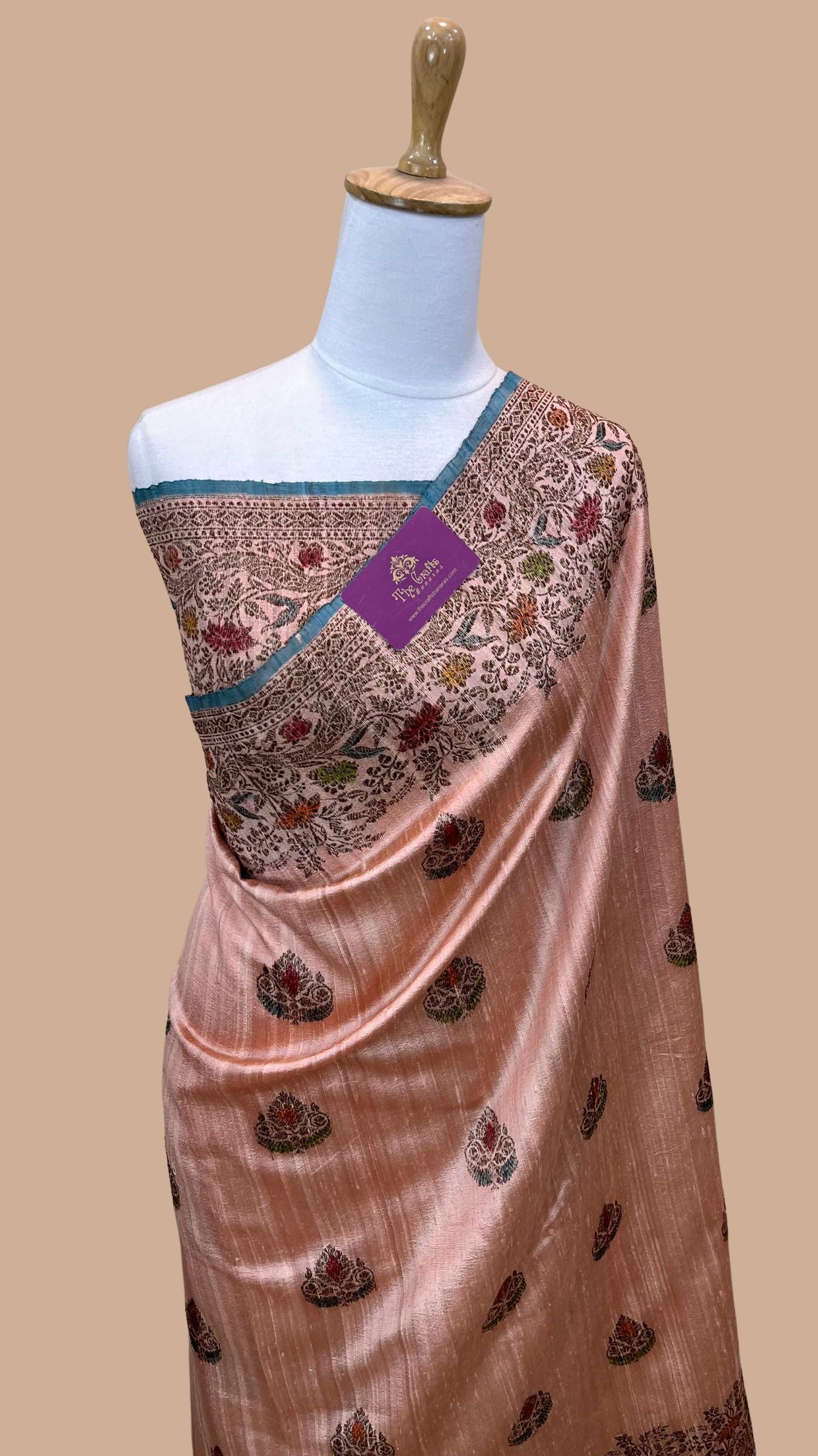 Pure Raw Silk Handloom Banarasi Saree