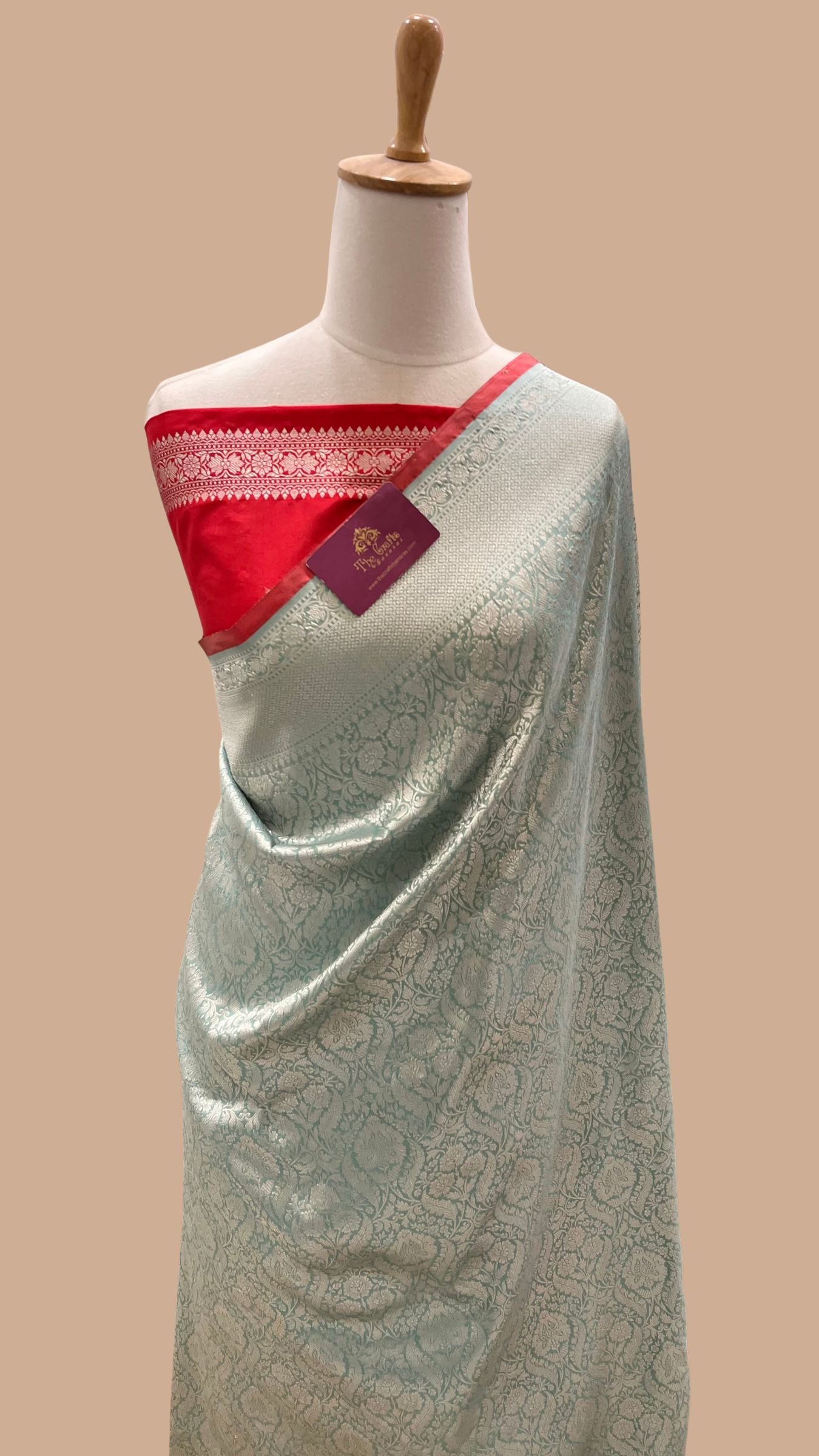 Pure Katan Silk Handloom Banarasi Saree - Tanchui Brocade
