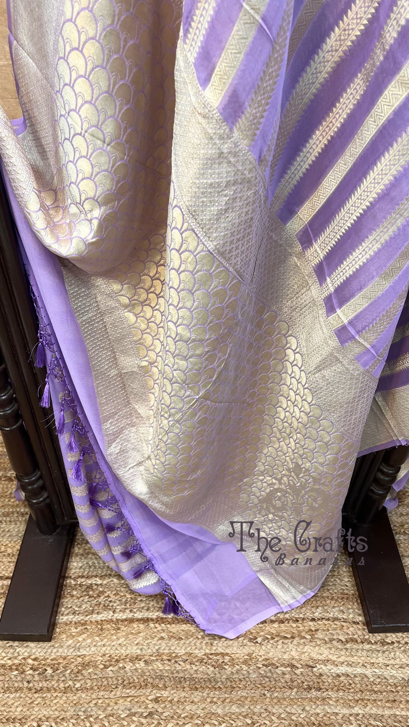 Khaddi Georgette Handloom Banarasi Saree