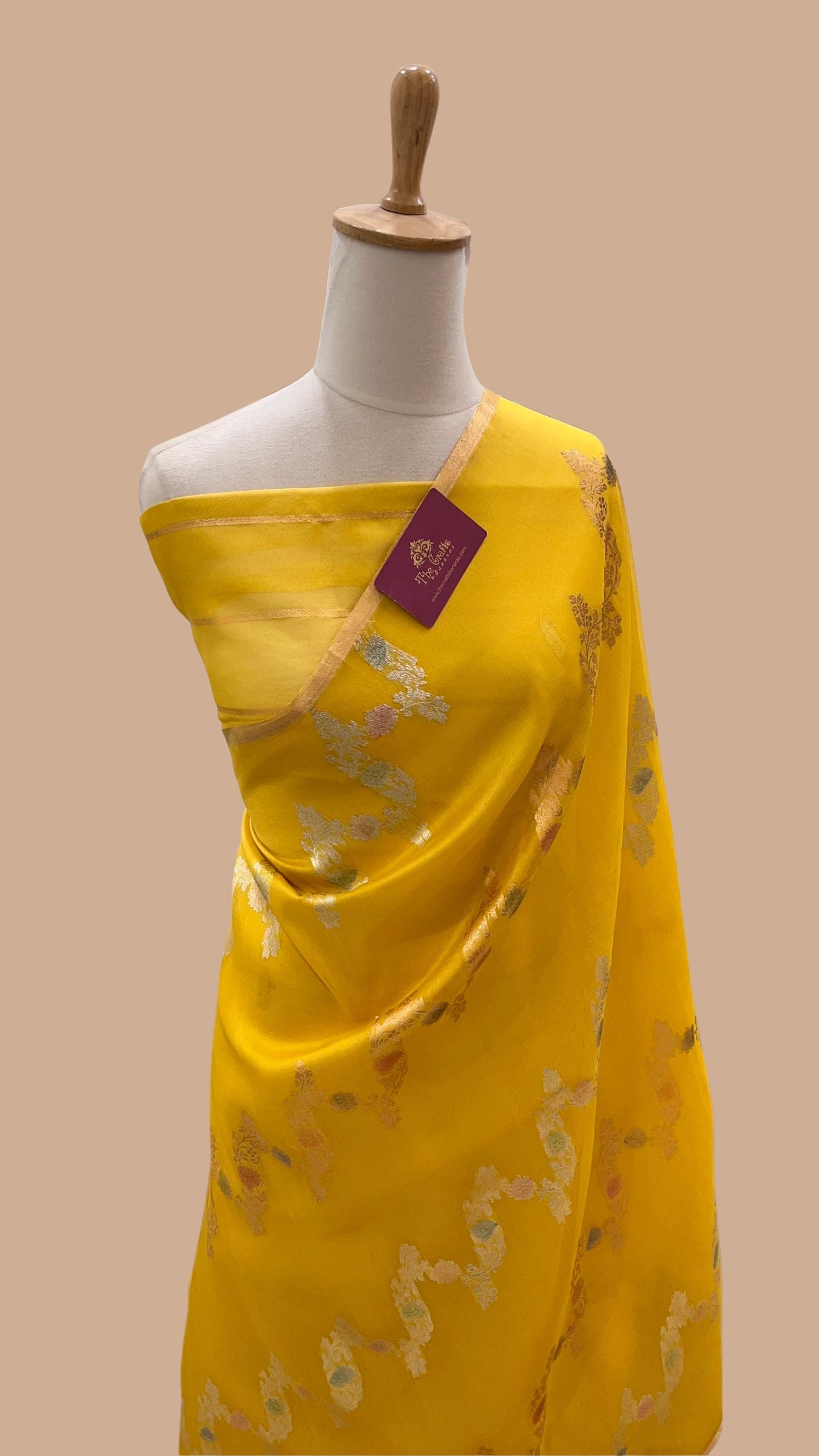 Pure Kora Silk Handloom Banarasi Saree