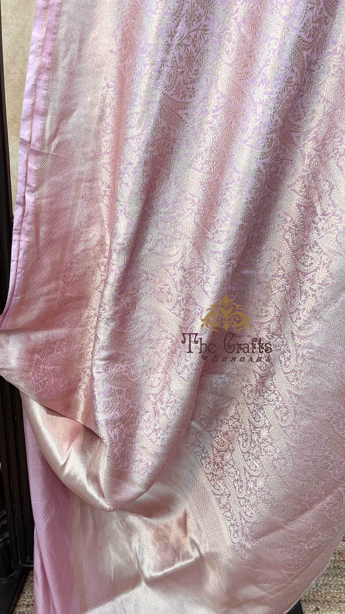 Pure Katan Silk Handloom Banarasi Saree - Tanchui Brocade