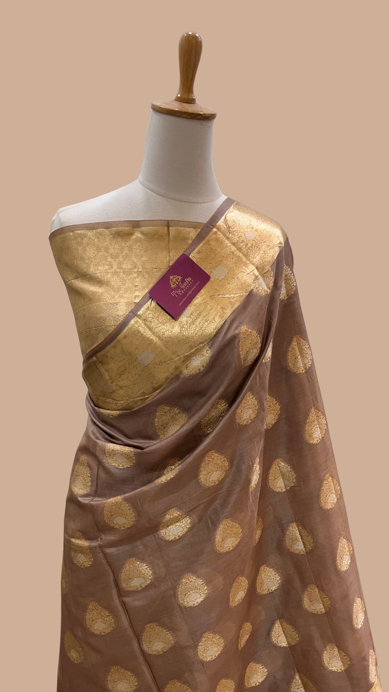 Pure Tussar Silk Banarasi Saree