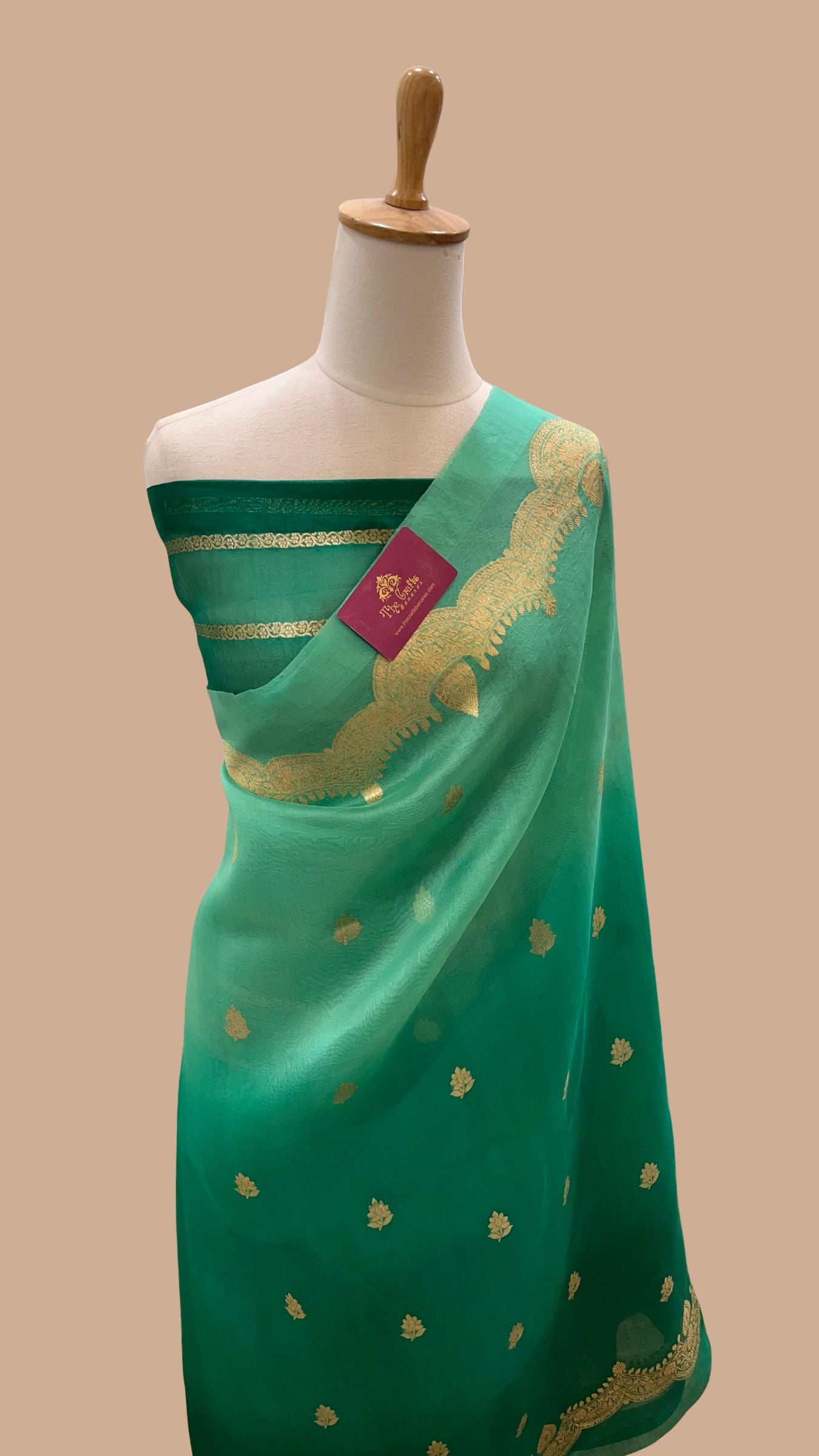 Pure Kora Silk Handloom Banarasi Saree