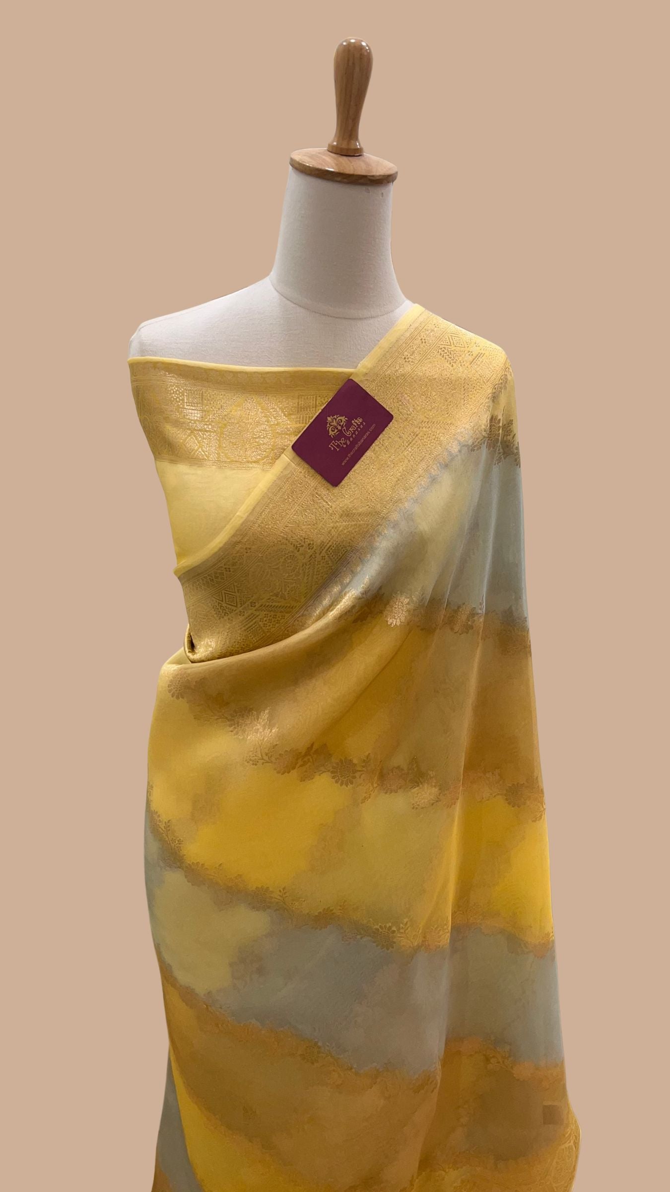 Pure Kora Silk Handloom Banarasi Saree