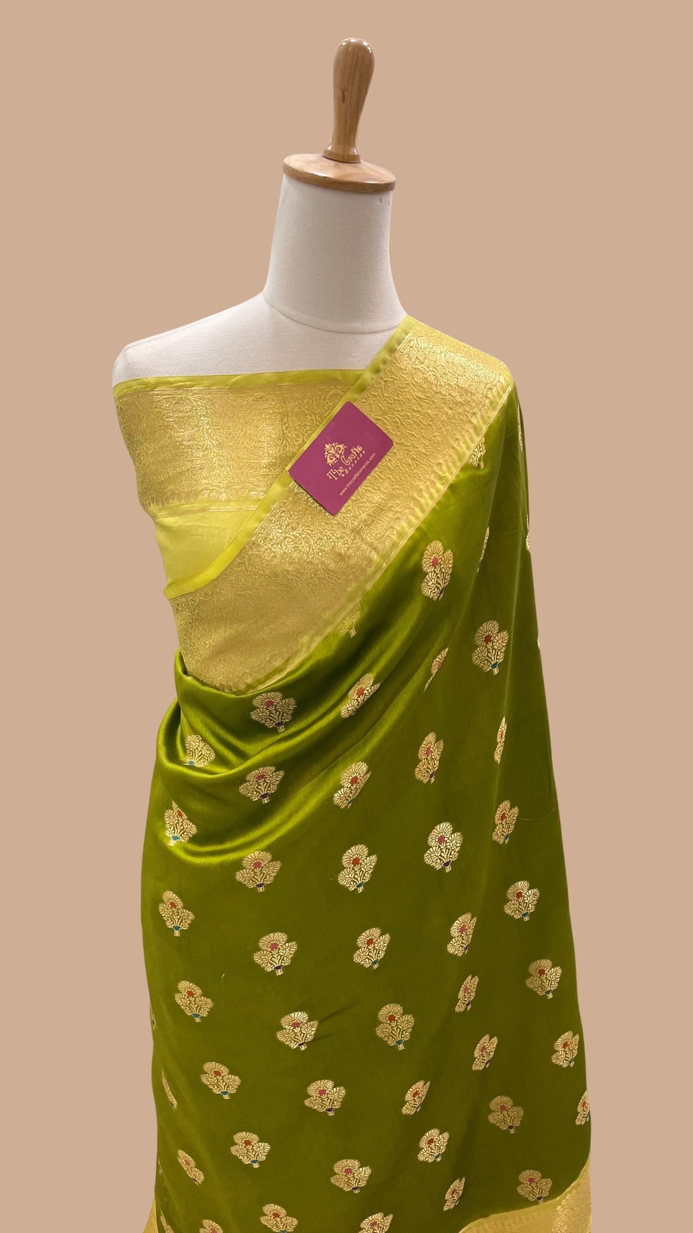 Pure Mango Silk Banarasi Saree