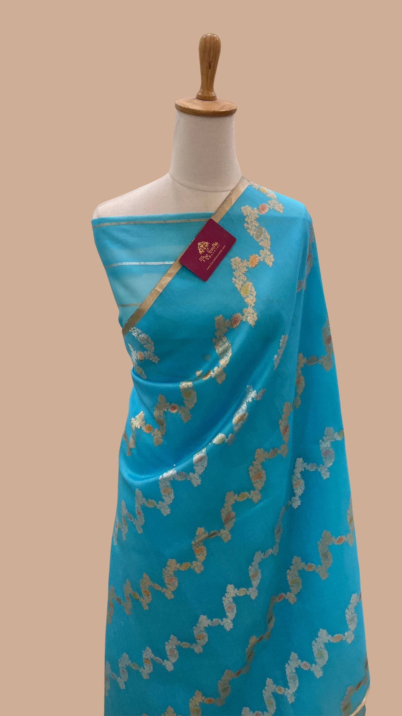 Pure Kora Silk Handloom Banarasi Saree
