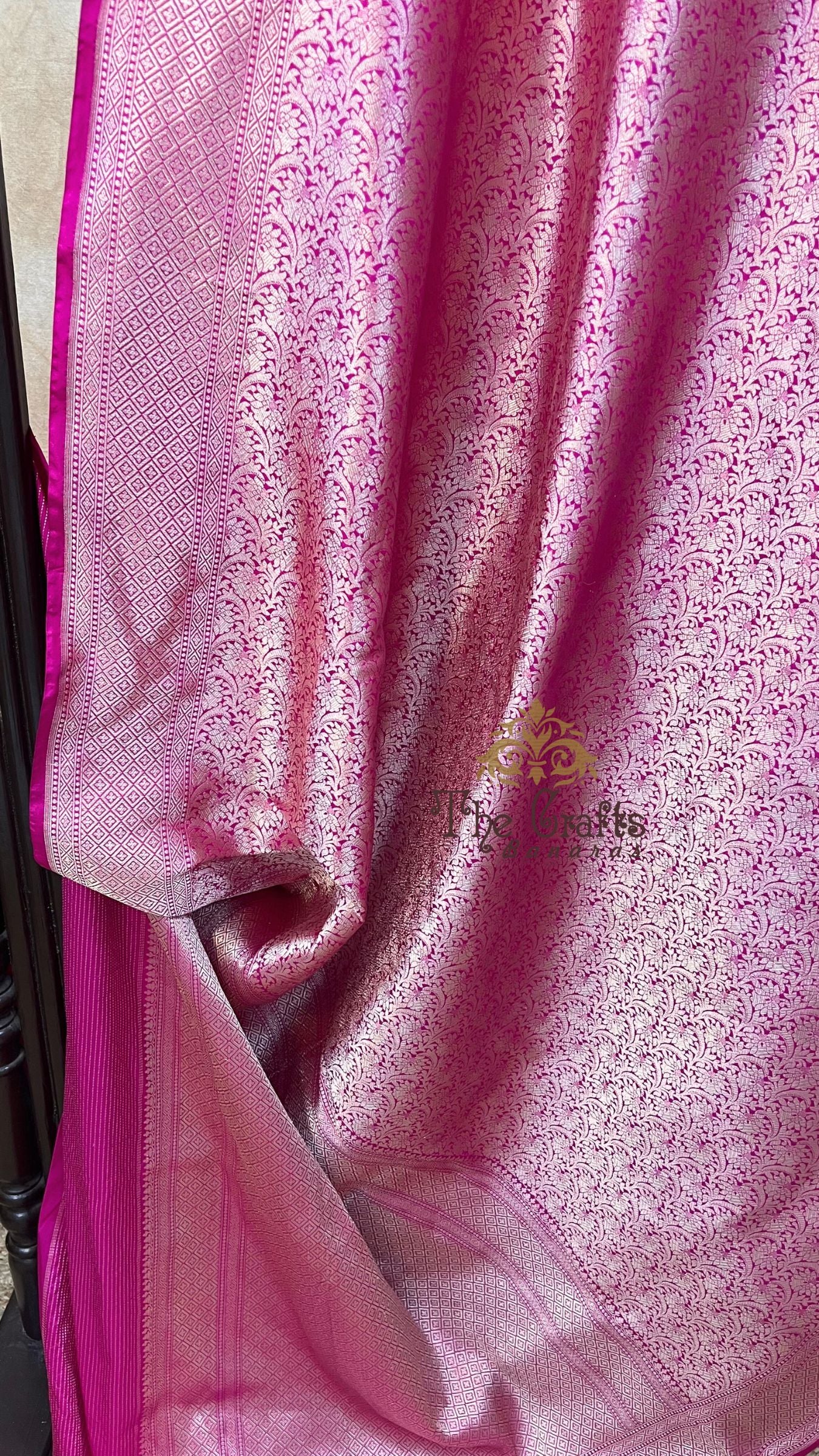 Pure Katan Silk Handloom Banarasi Saree - Tanchui Brocade