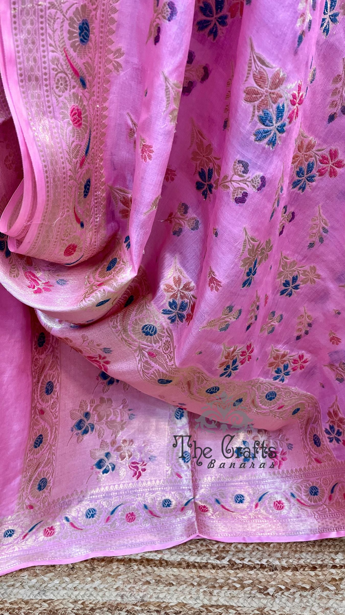 Pure Butter Crepe Banarasi Saree