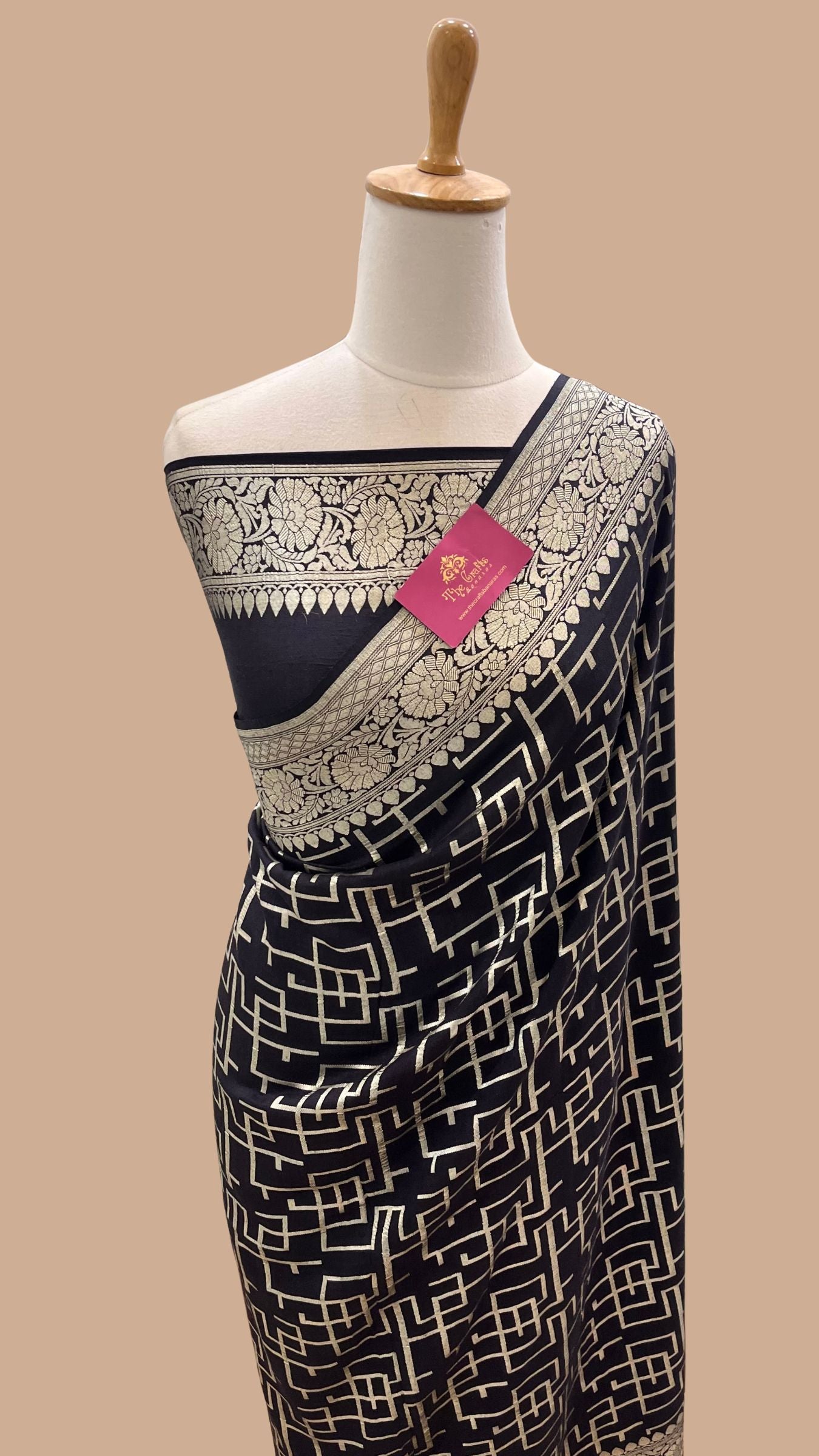 Khaddi Georgette Handloom Banarasi Saree