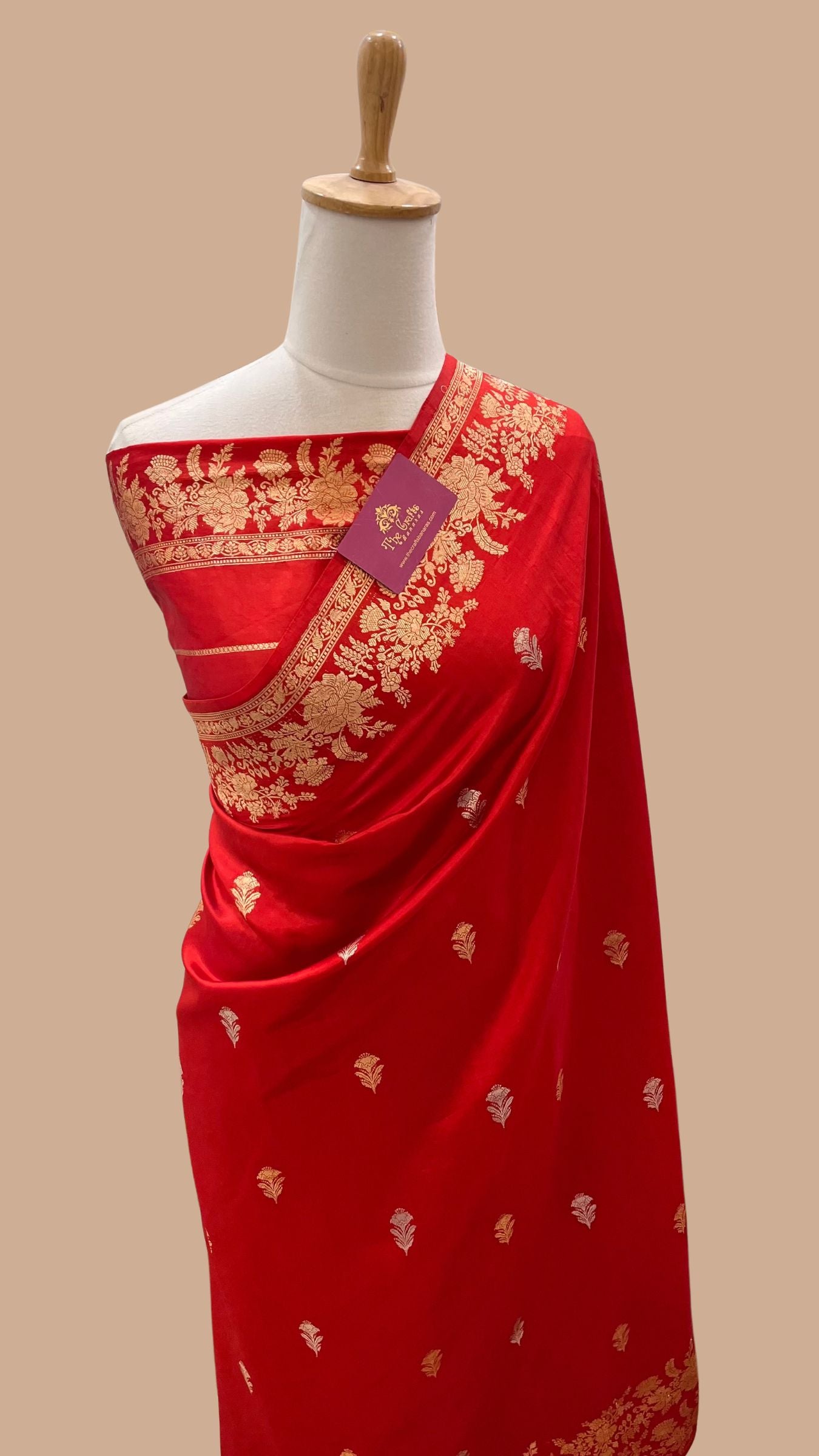 Pure Mango Silk Handloom Banarasi Saree