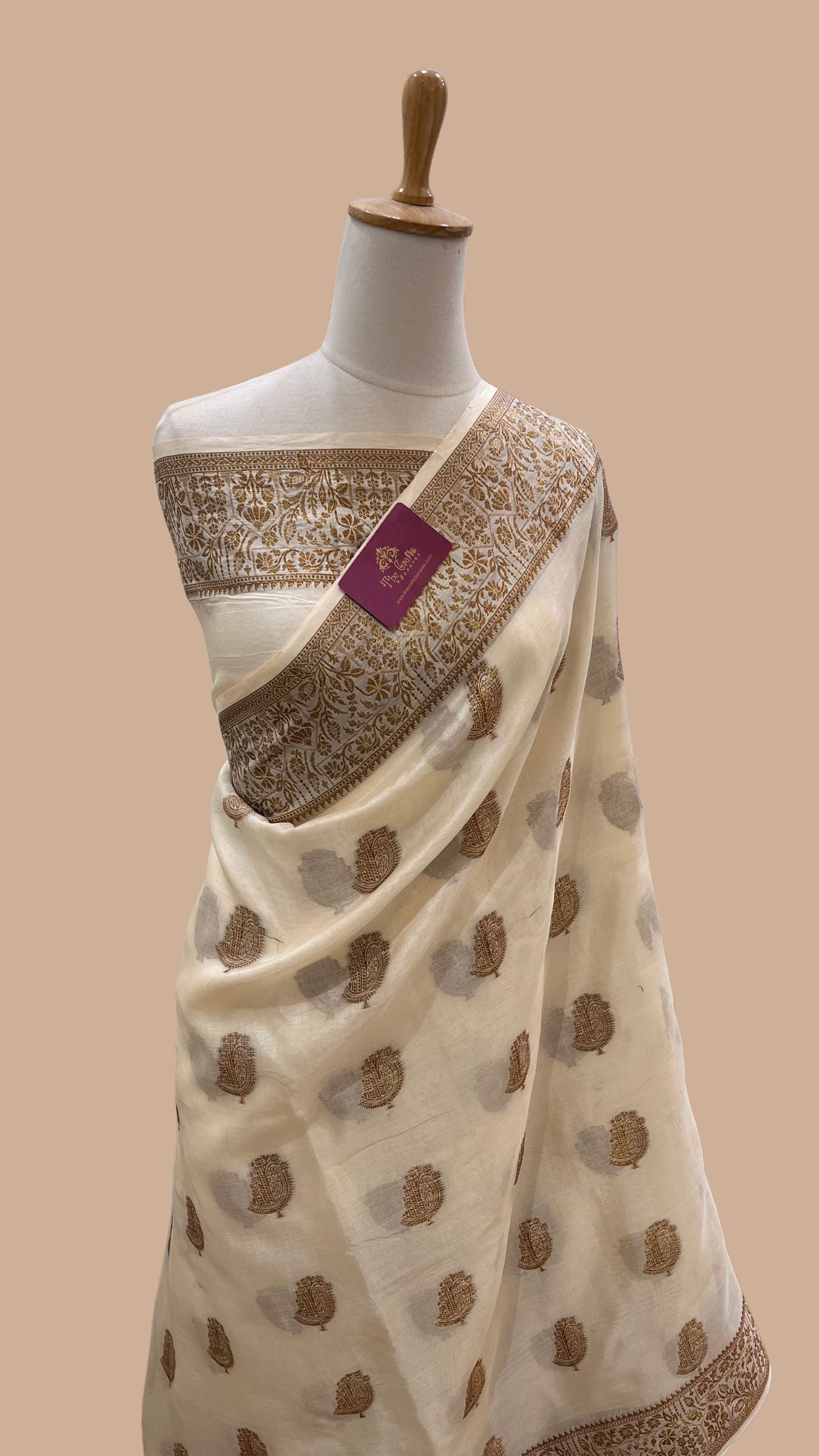 Pure Tussar Silk Banarasi Saree