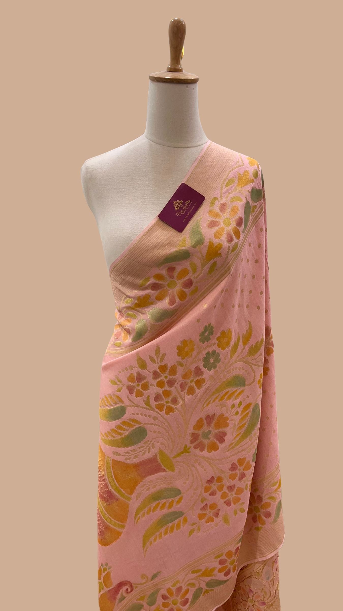 Pure Moonga Silk Banarasi Handloom Dupatta