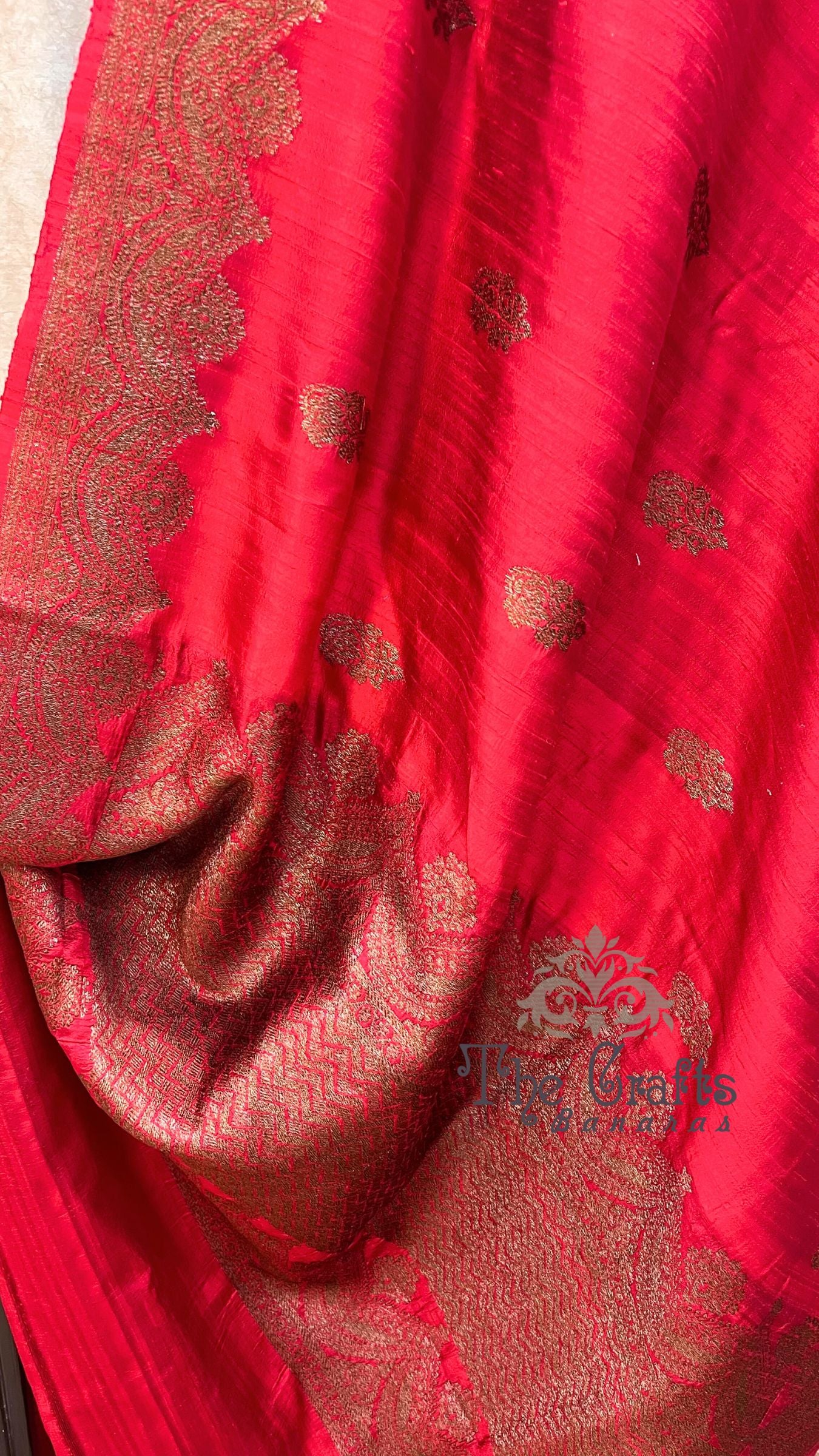 Pure Raw Silk Handloom Banarasi Saree